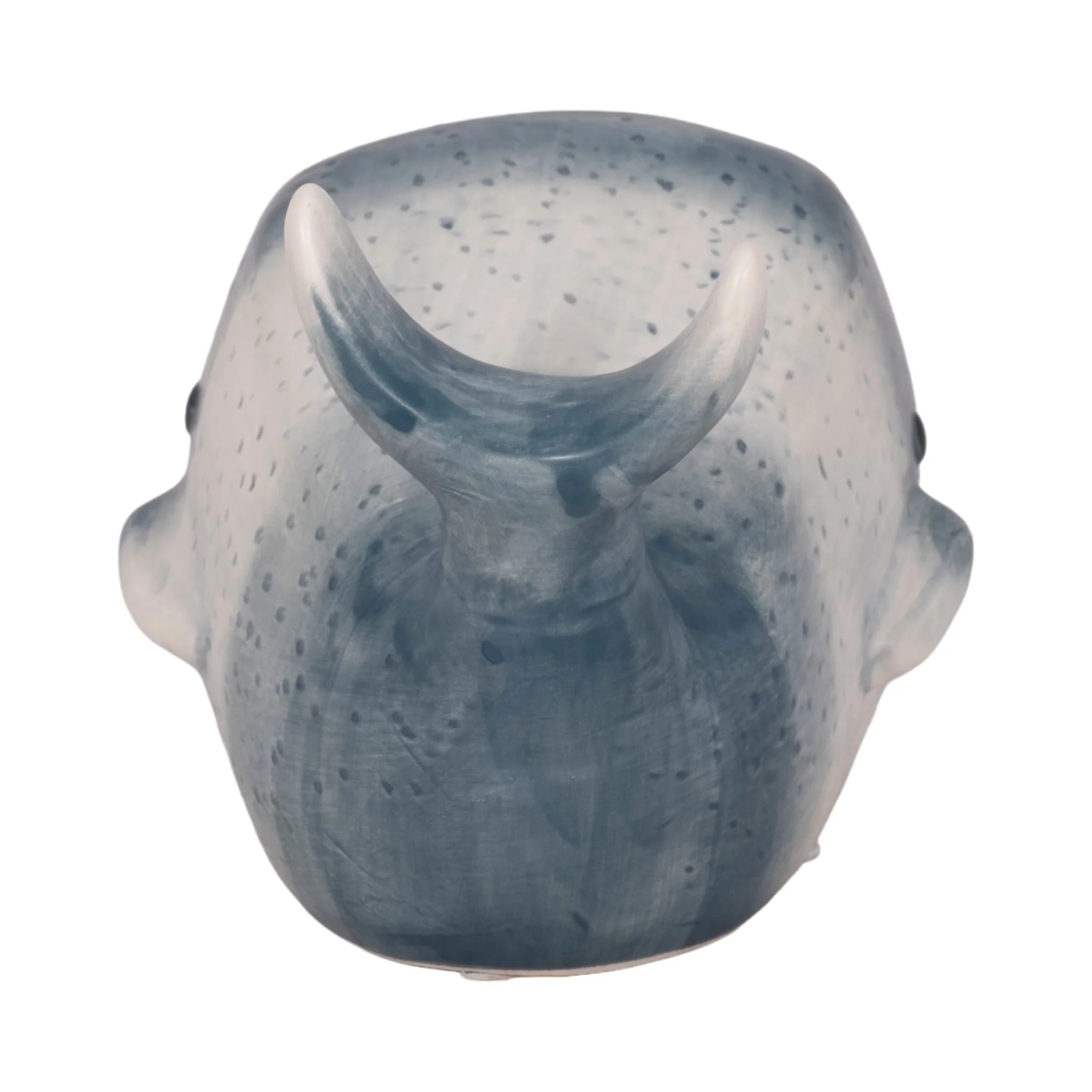 8" Blue Whale Decor, Blue/white - Image 4