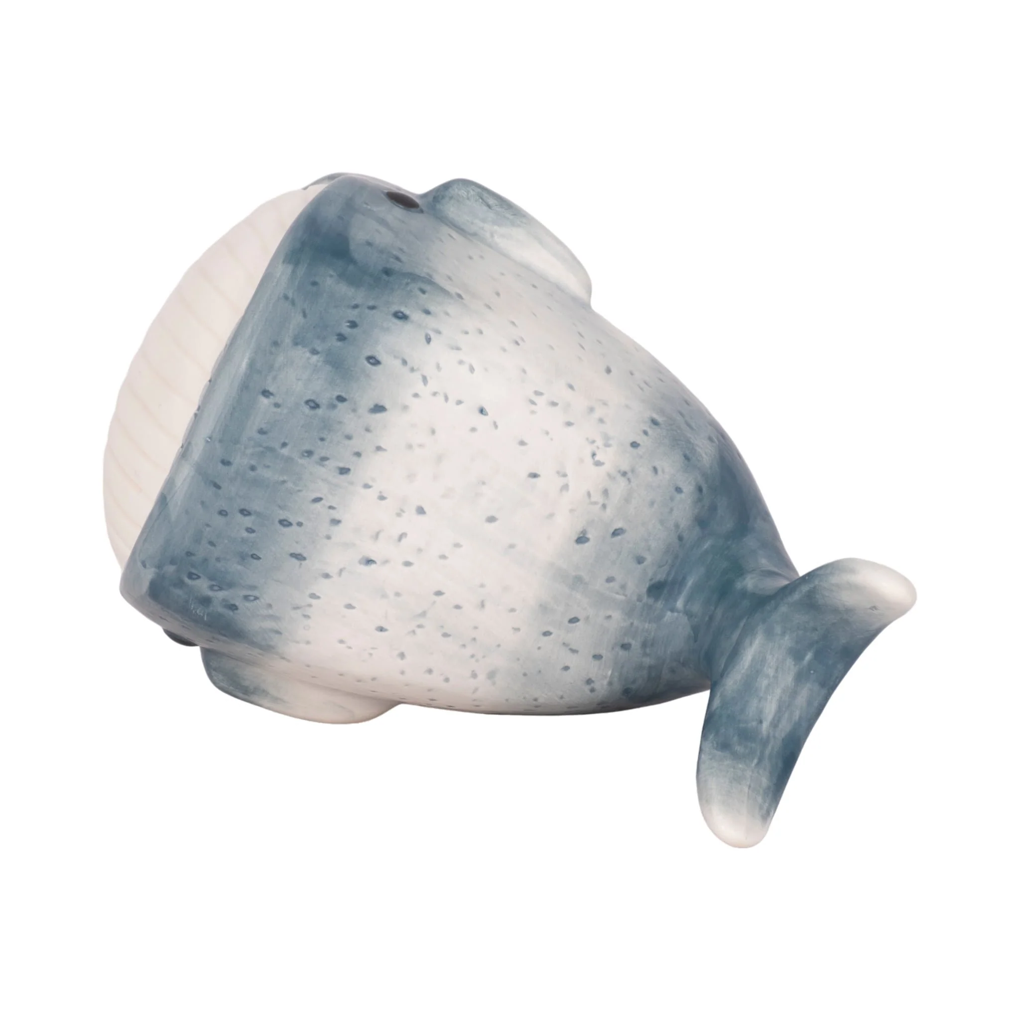 8" Blue Whale Decor, Blue/white - Image 6