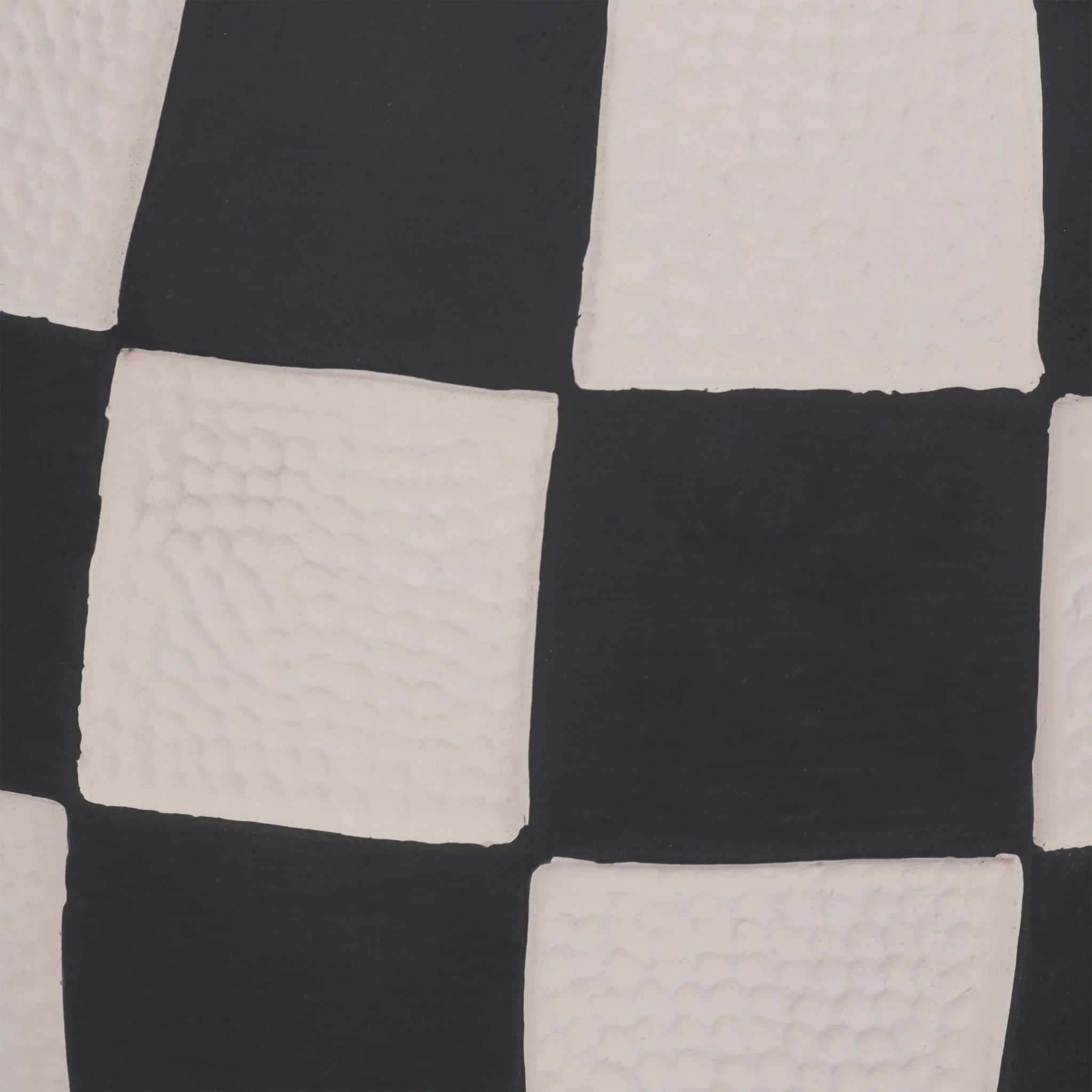 8" Checkerboard Rounded Planter, Black/white - Image 4