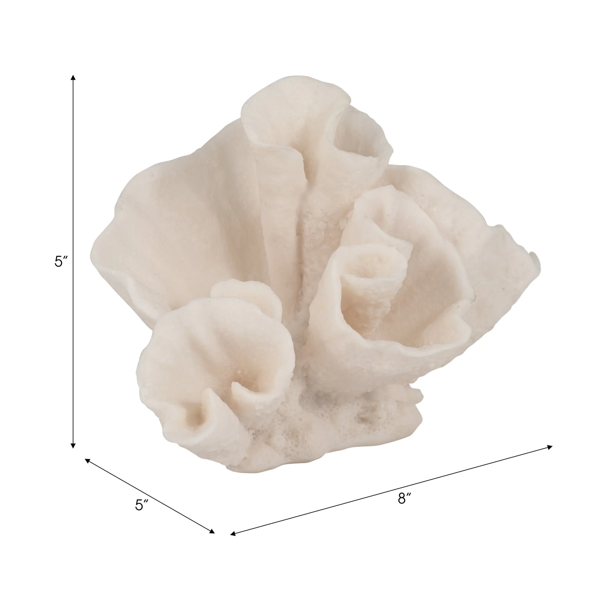 8" Coral Object, Ivory - Image 8