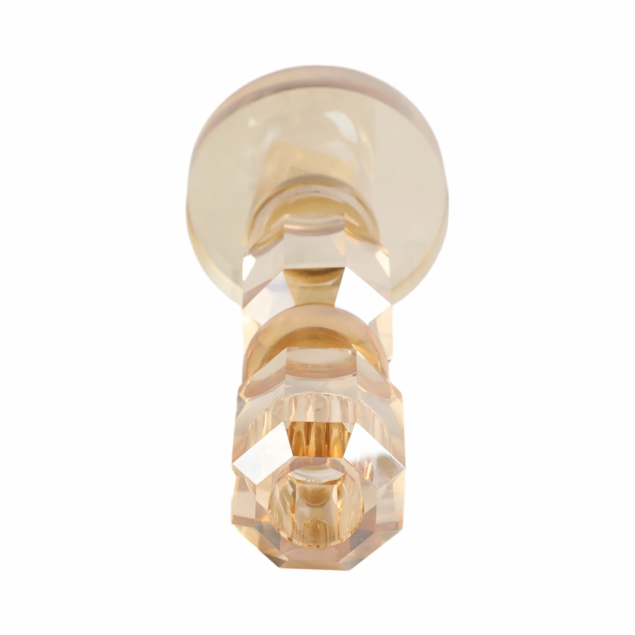 8" Geo Crystal Taper Holder, Amber - Image 4
