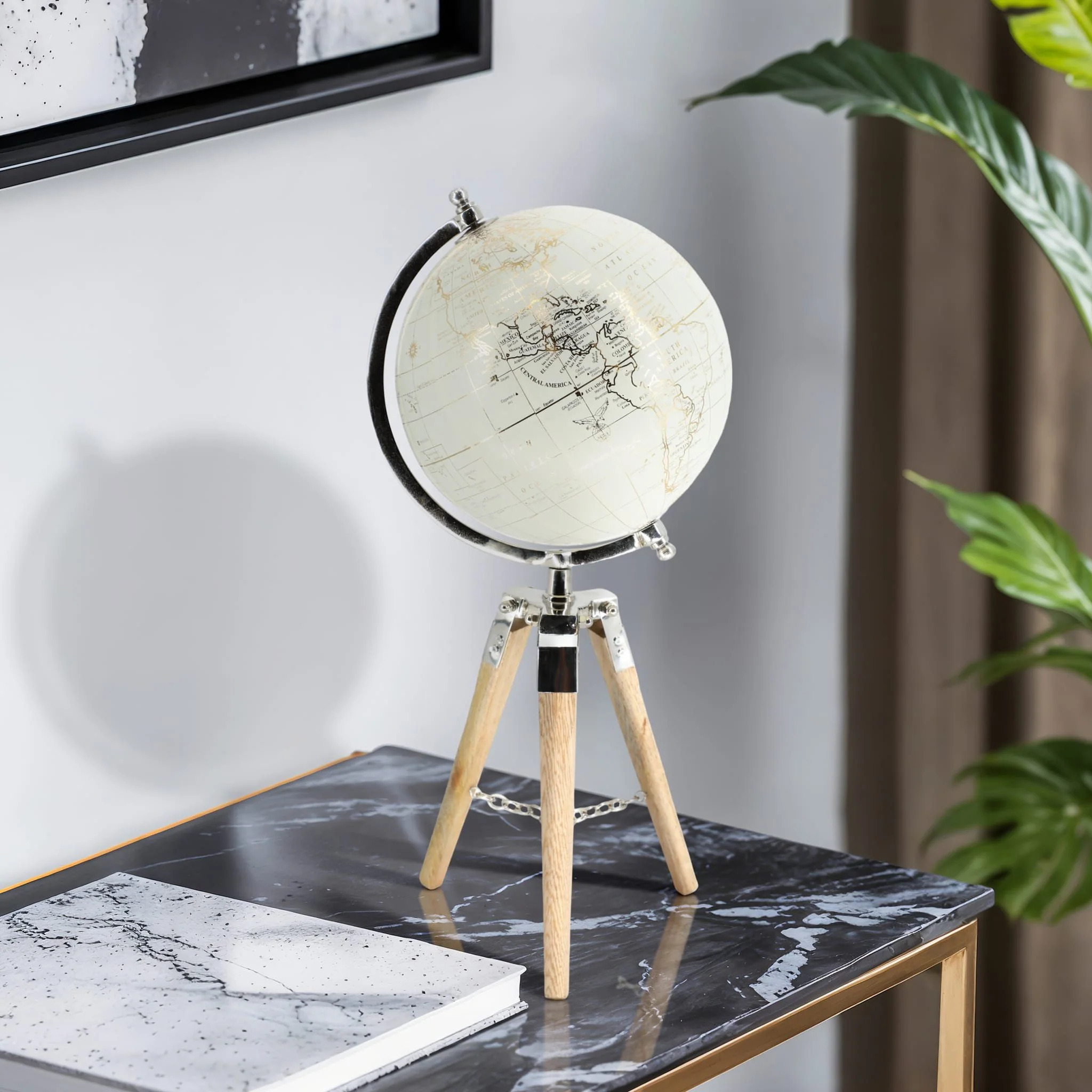 8" Globe On Tripod - Image 10