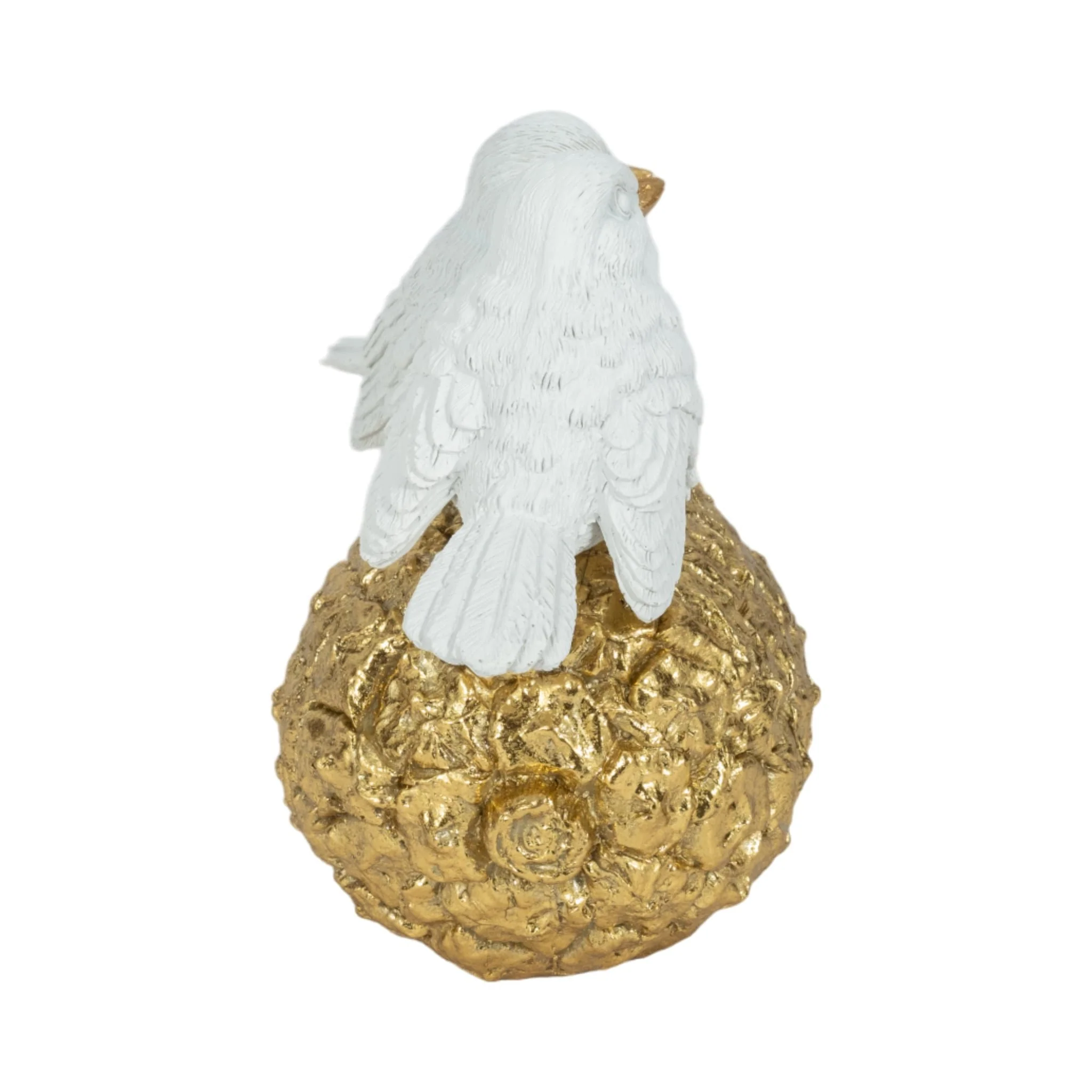 8" Kissing Birds On Pineapple, White/gold - Image 3