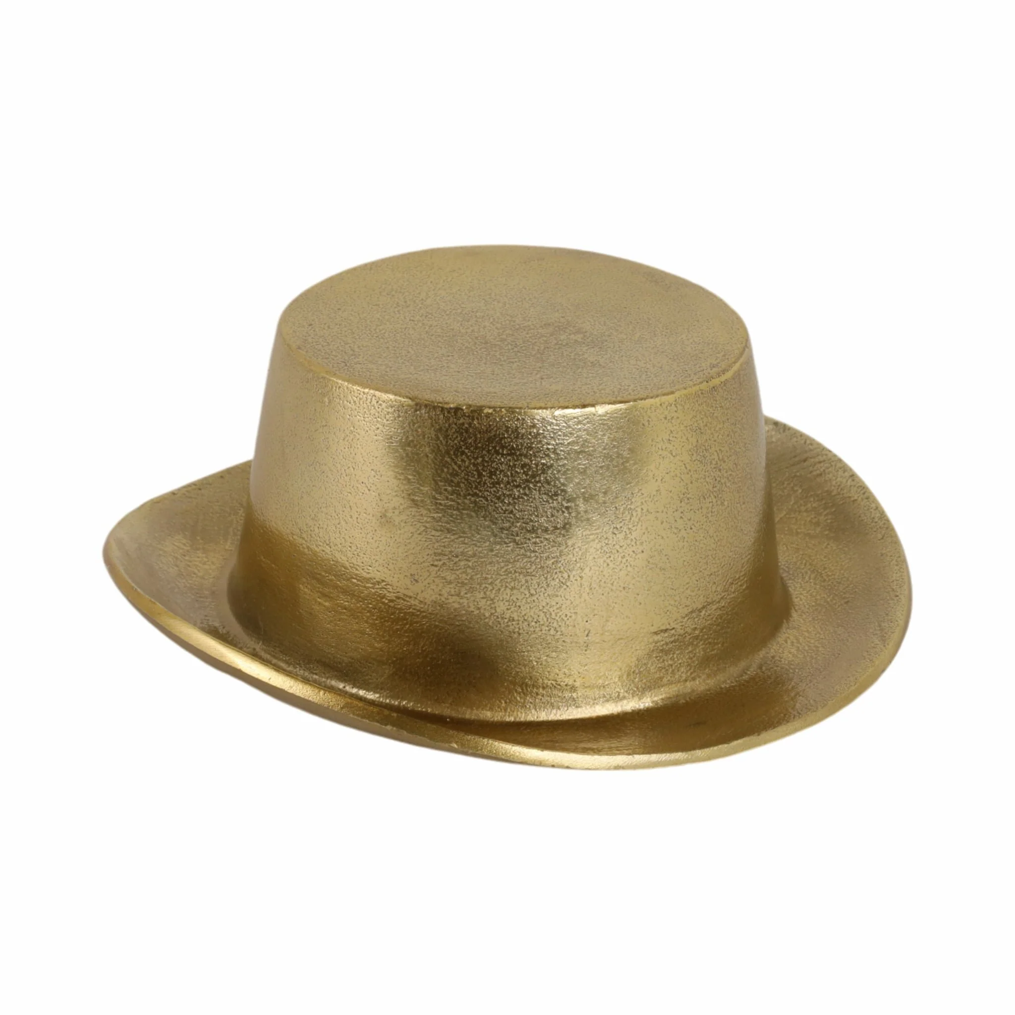 8" Metal Top Hat, Gold - Image 2