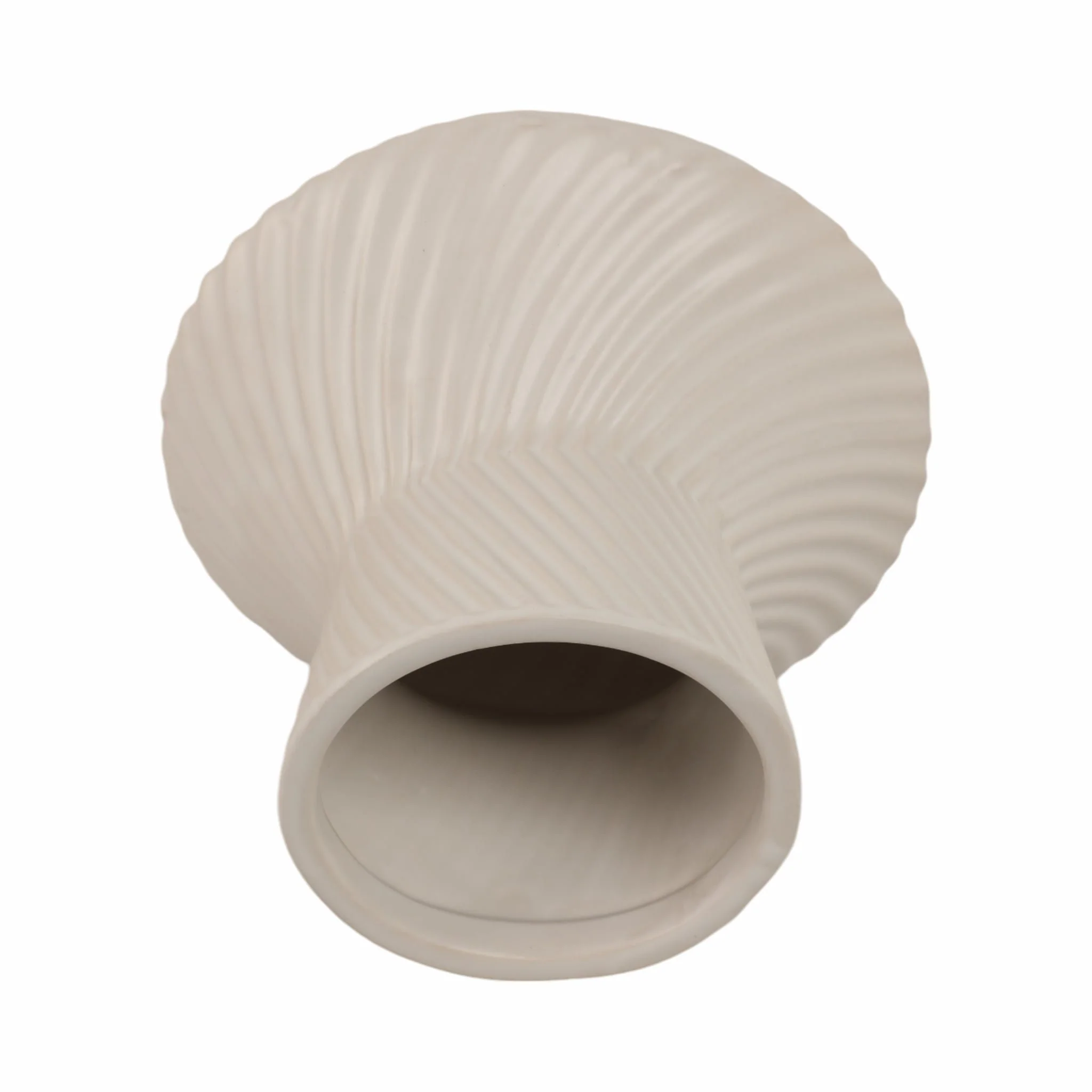 8" Modern Totem Vase, White - Image 6