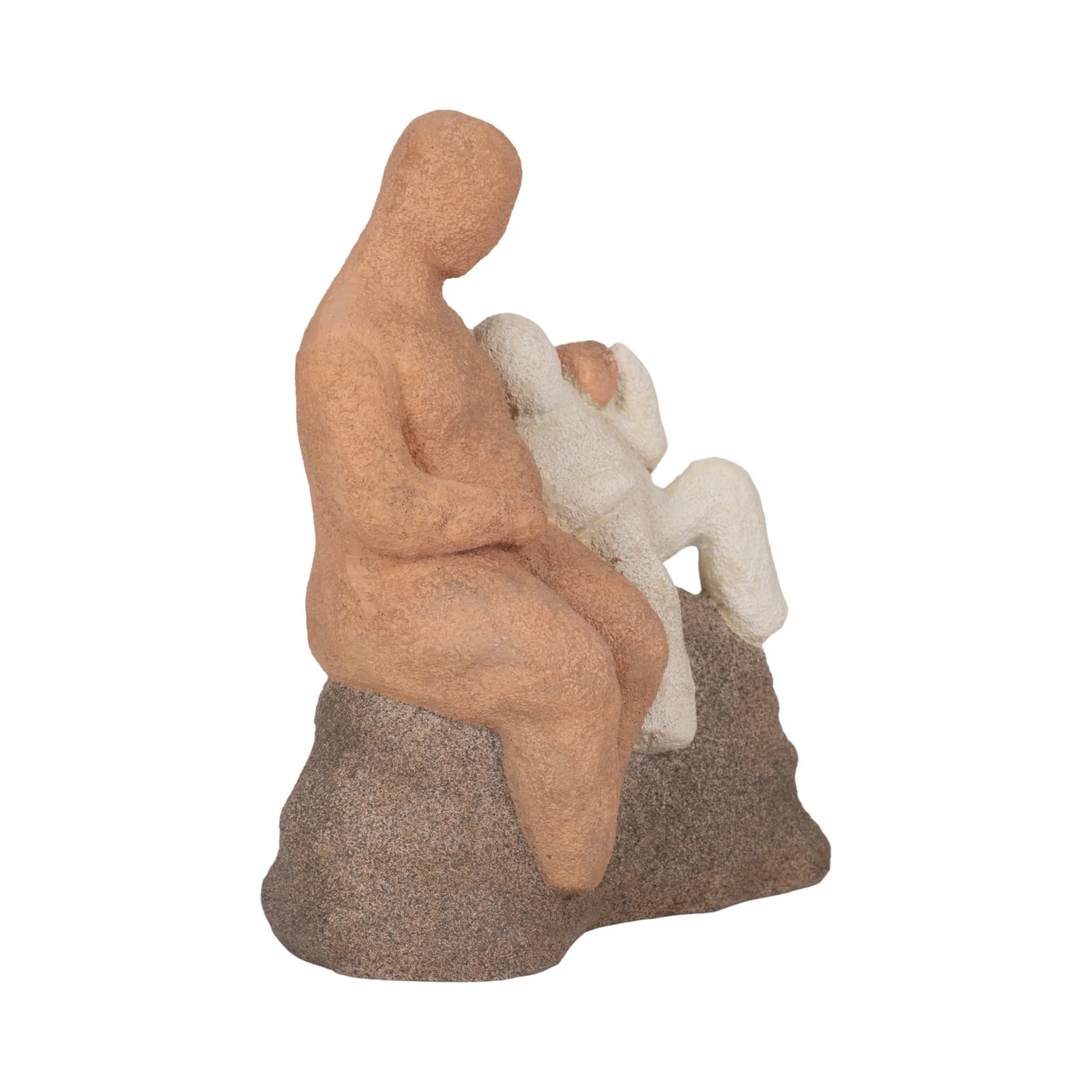 8" Parent And Child On Rock, Multi - Image 2