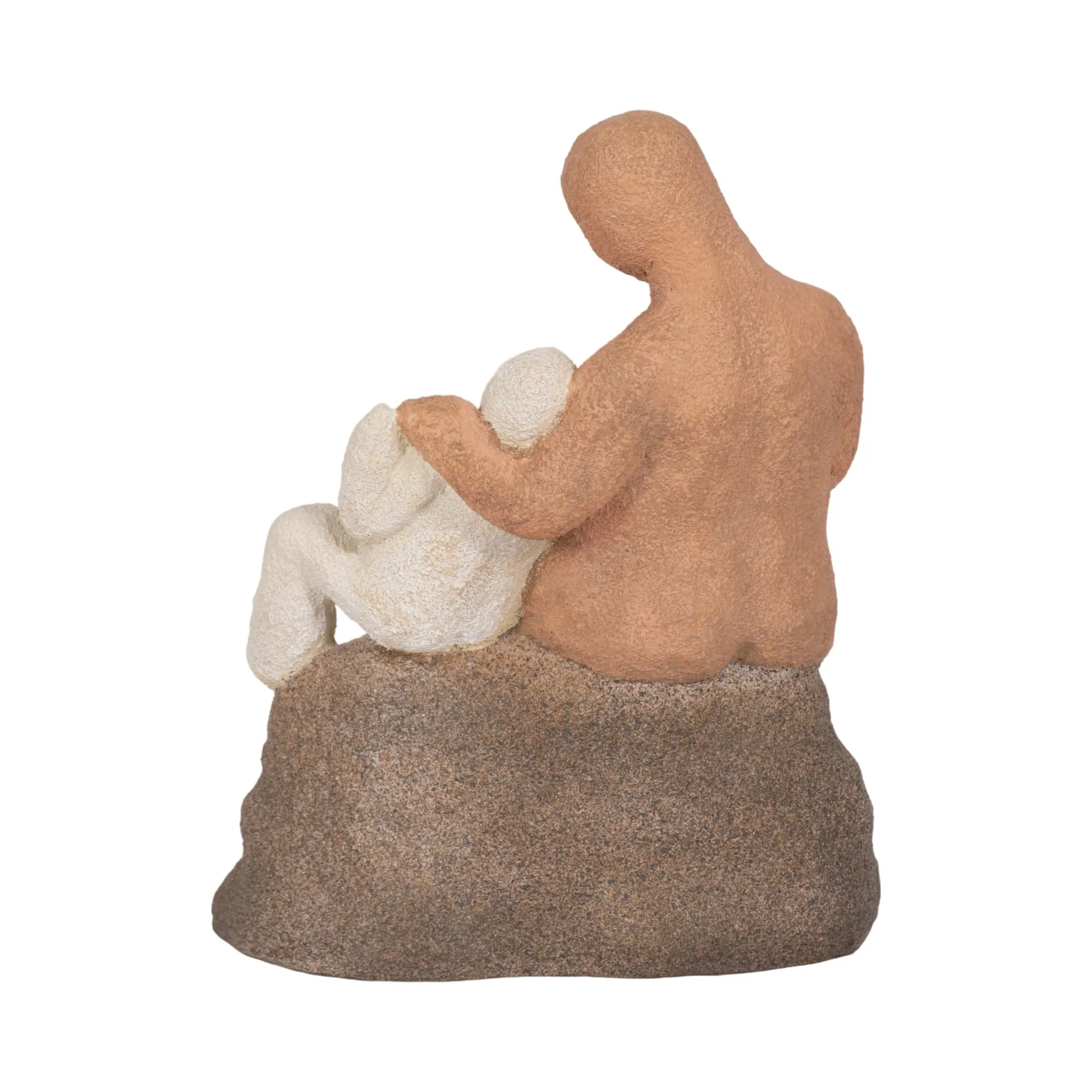 8" Parent And Child On Rock, Multi - Image 4