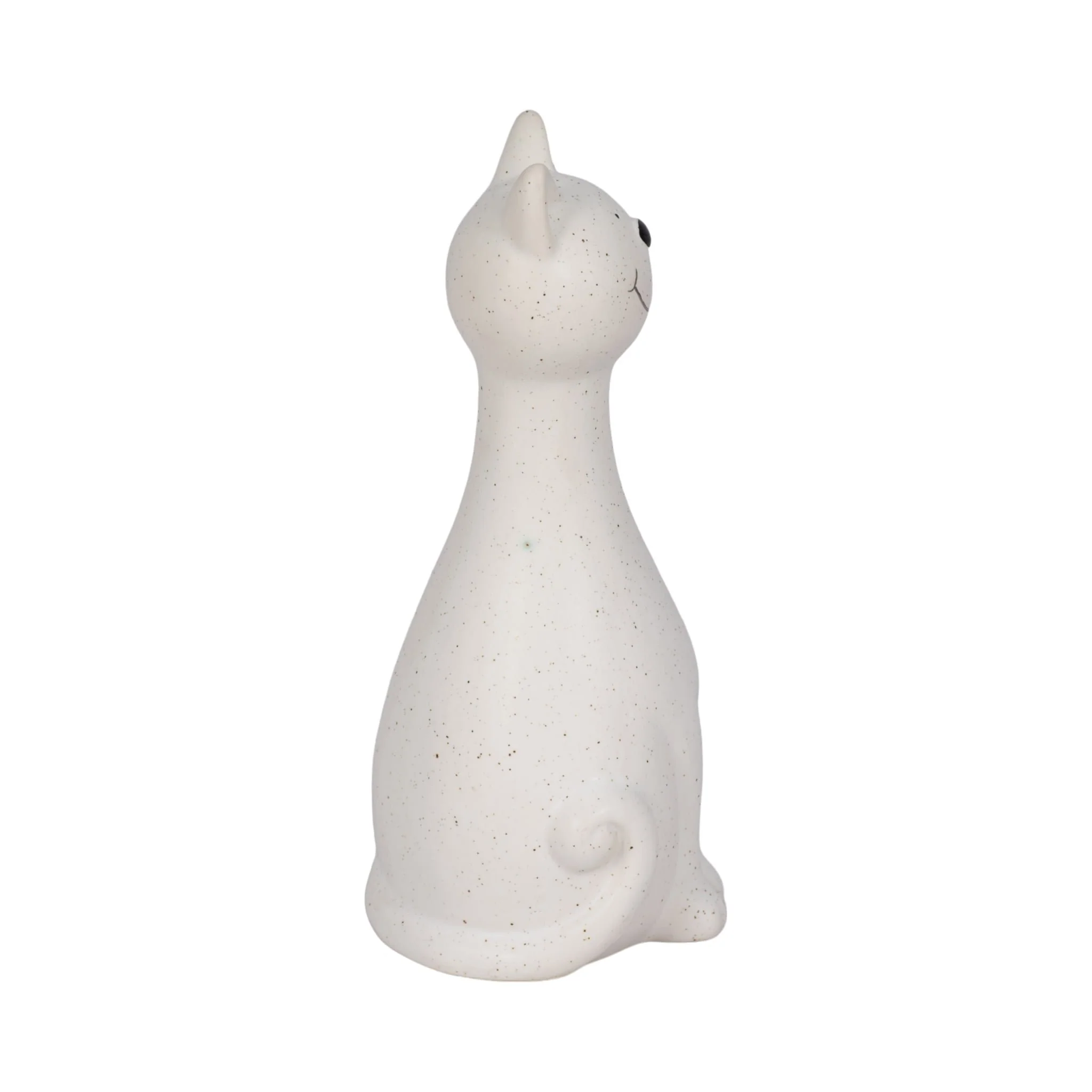 8" Skinny Sitting Kitty, White - Image 3