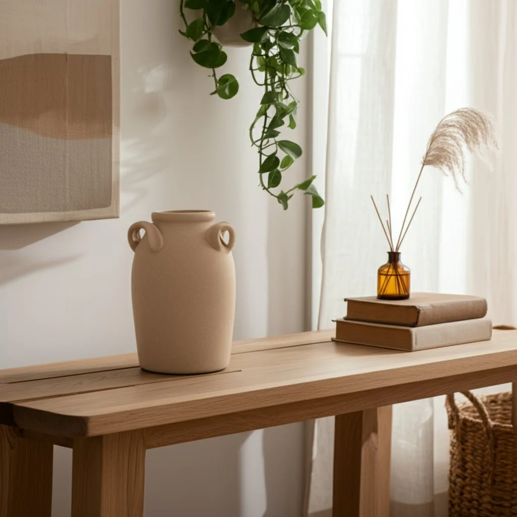 8" Textured Jug With Handles, Sand - Image 11