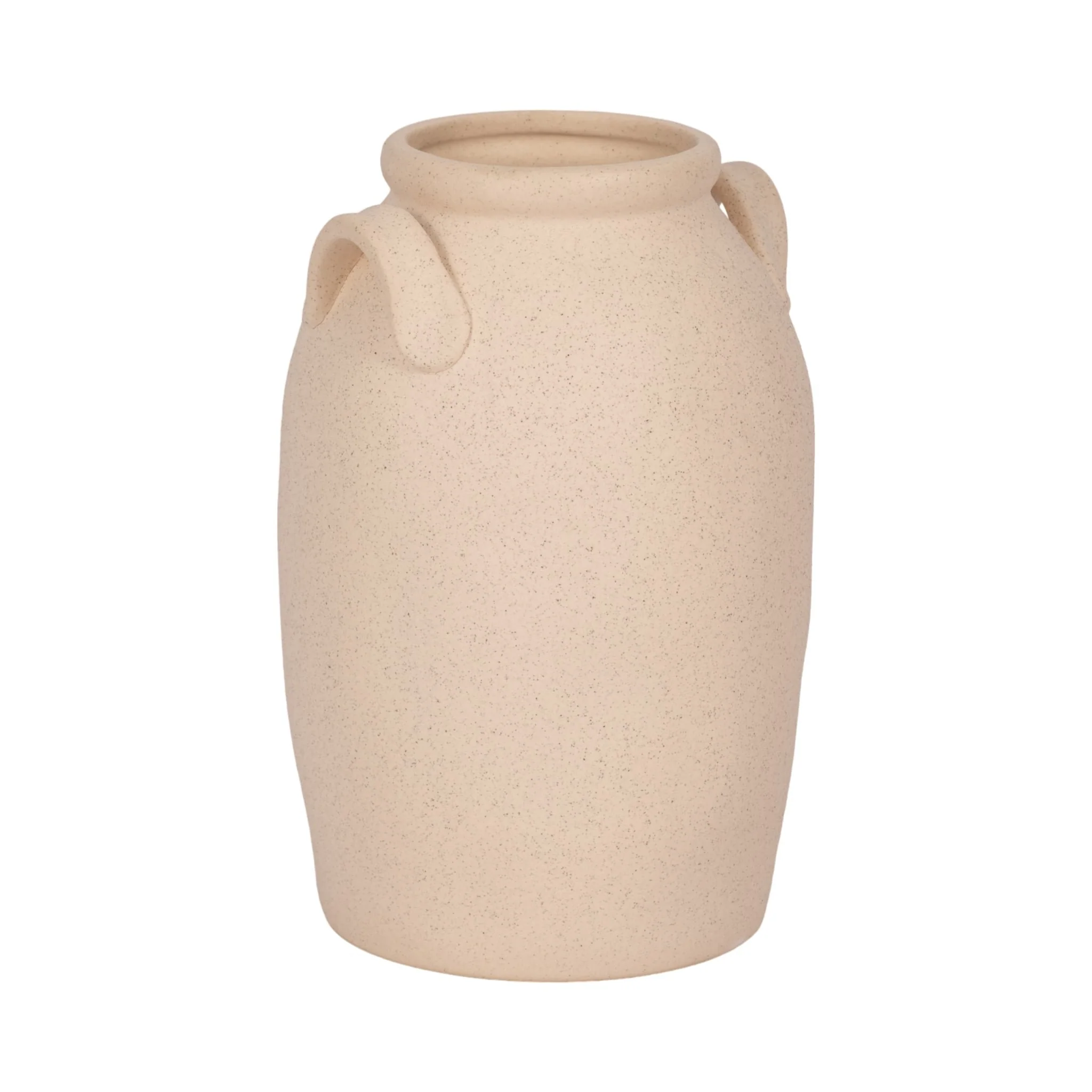 8" Textured Jug With Handles, Sand - Image 3