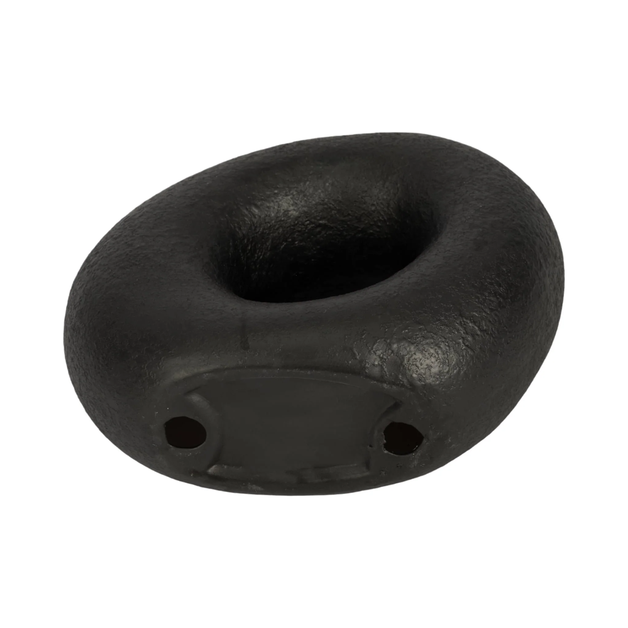 8" Textured Open Cut-out Slanted Circle Object, Bl - Image 7
