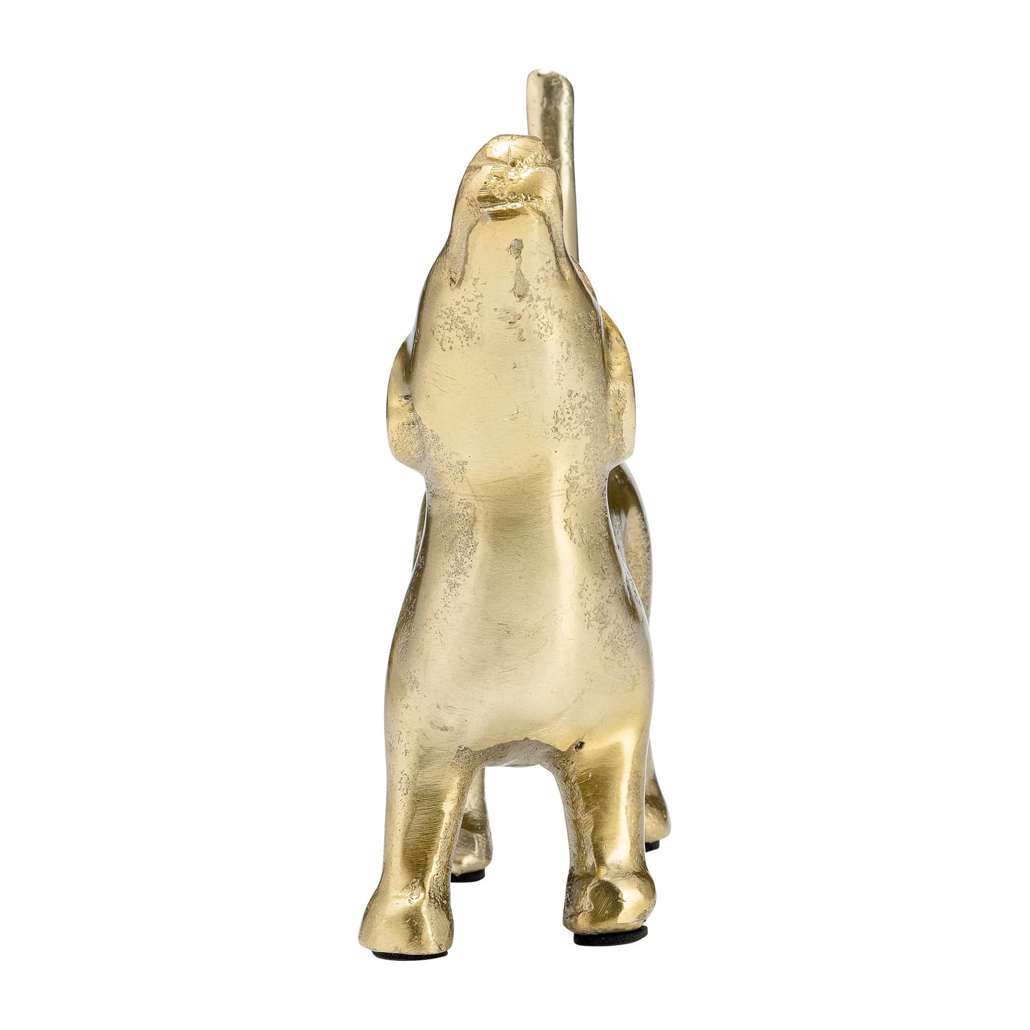 8"l Metal, Deco Howling Dog, Gold - Image 2