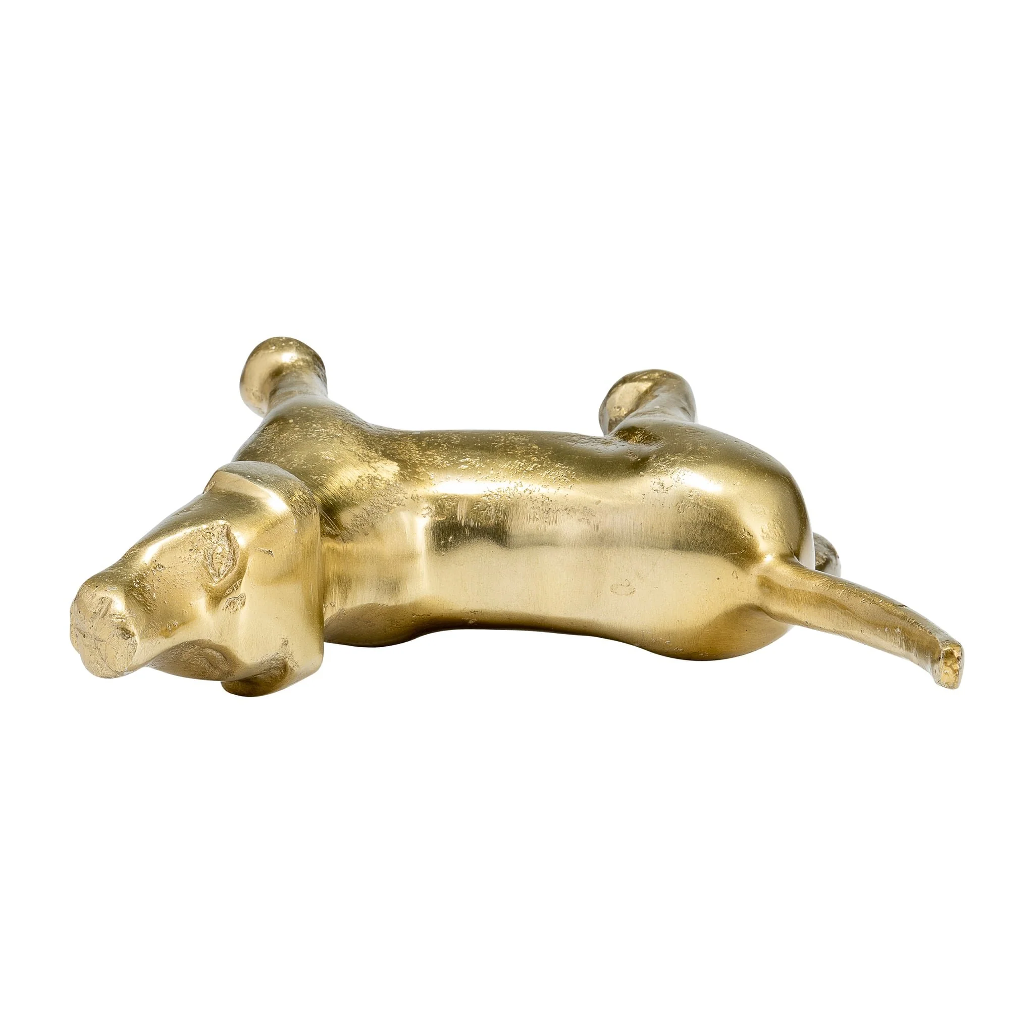 8"l Metal, Deco Howling Dog, Gold - Image 6