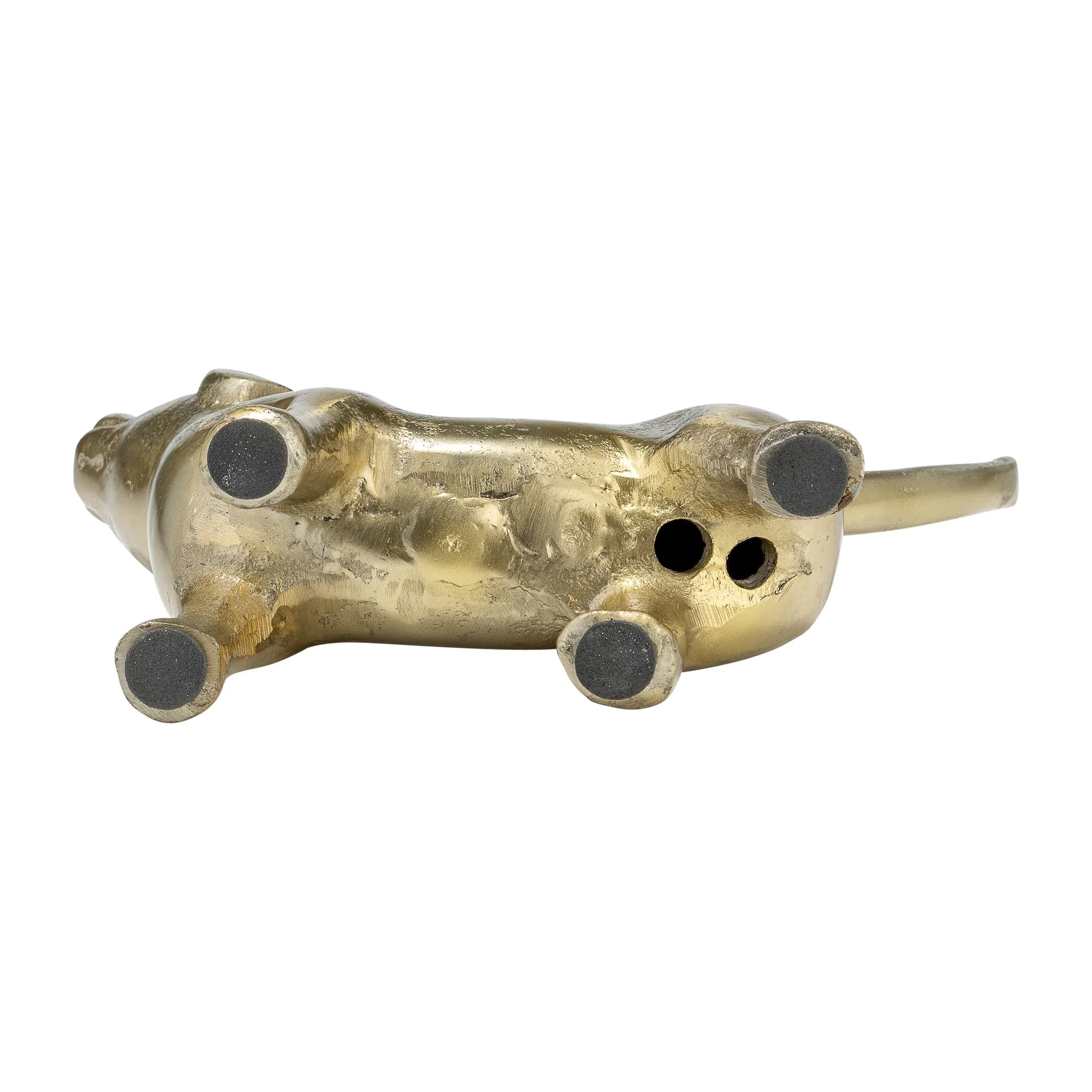 8"l Metal, Deco Howling Dog, Gold - Image 7