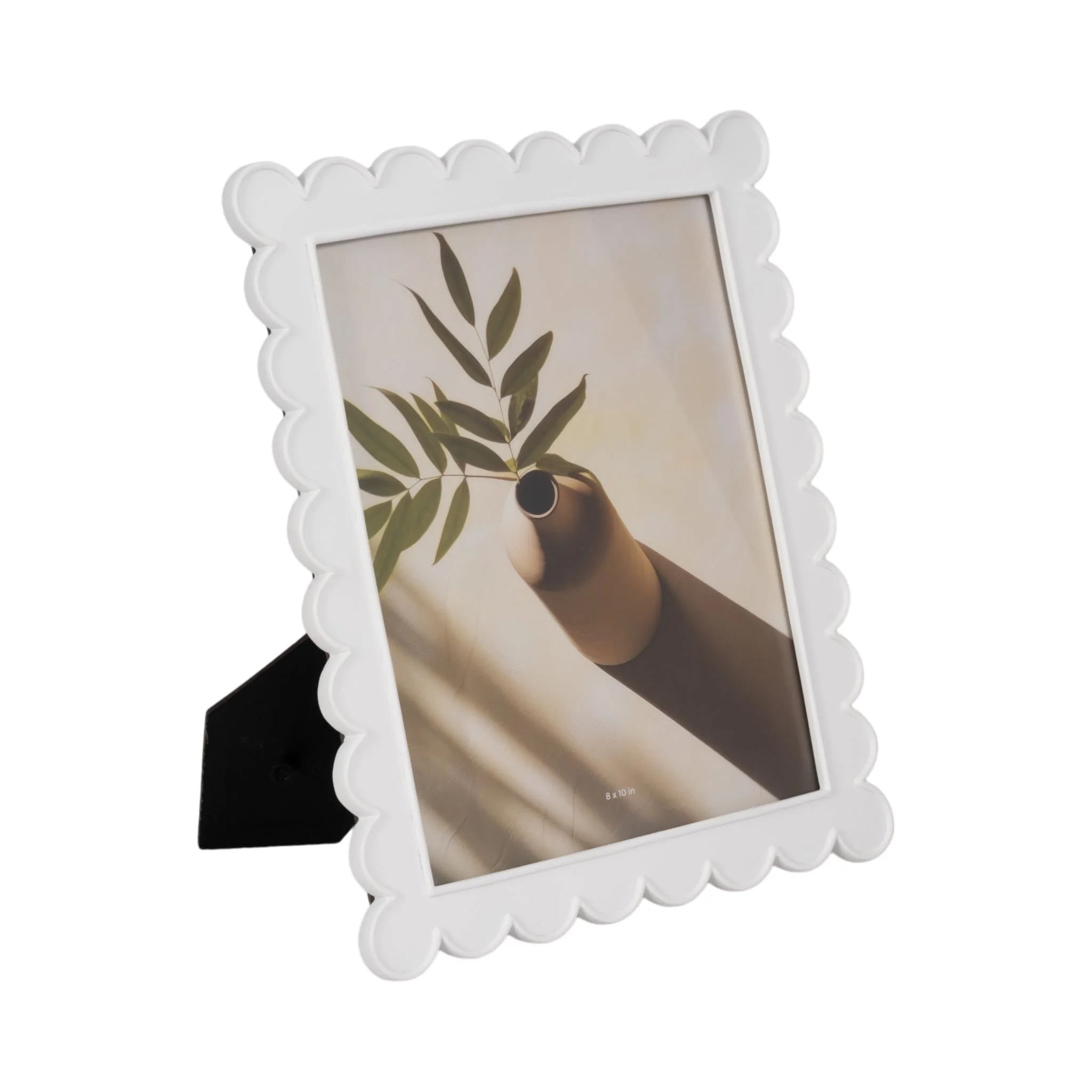 8x10 Scallop Edge Photo Frame, White - Image 2