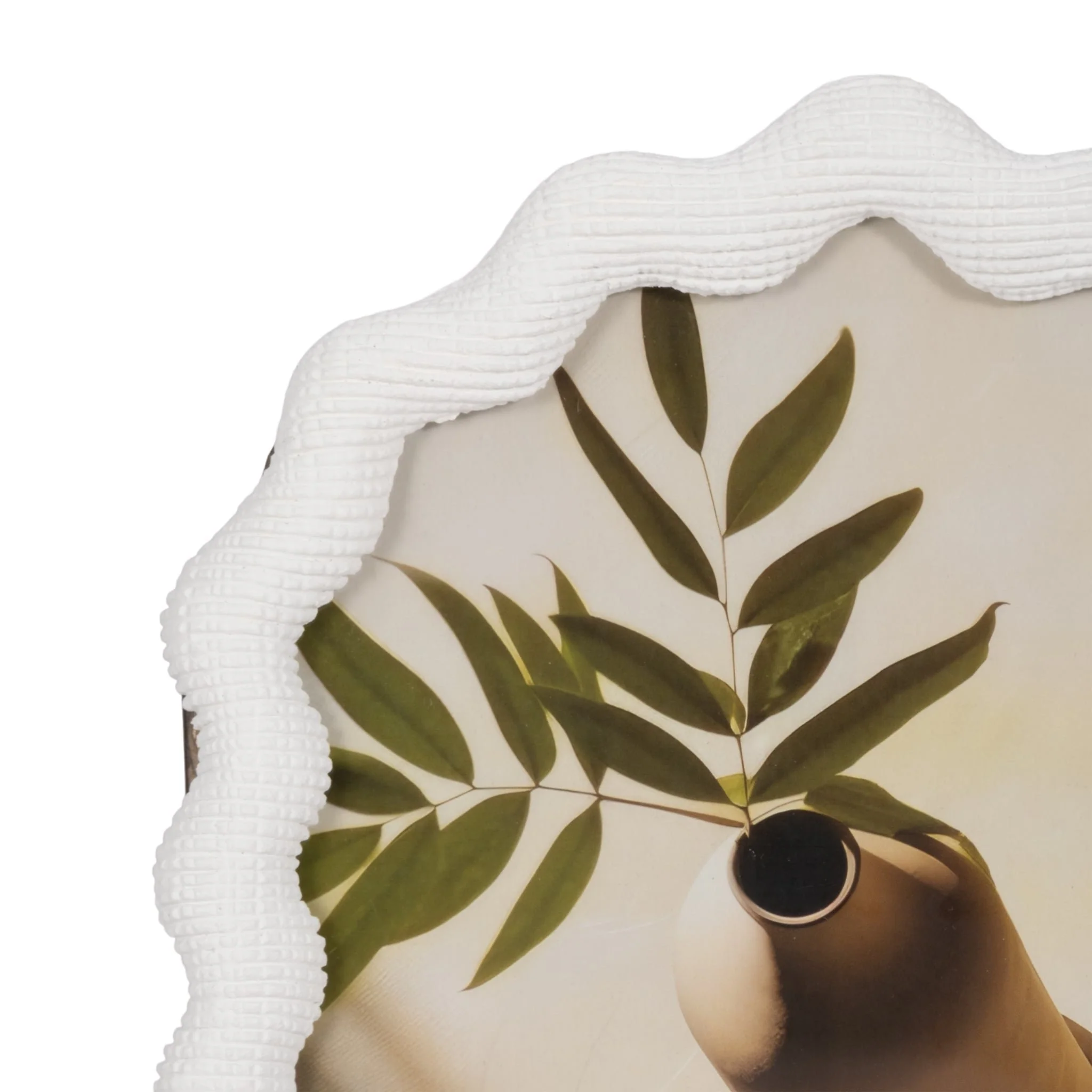 8x10 Wavy Arch Photo Frame, White - Image 4