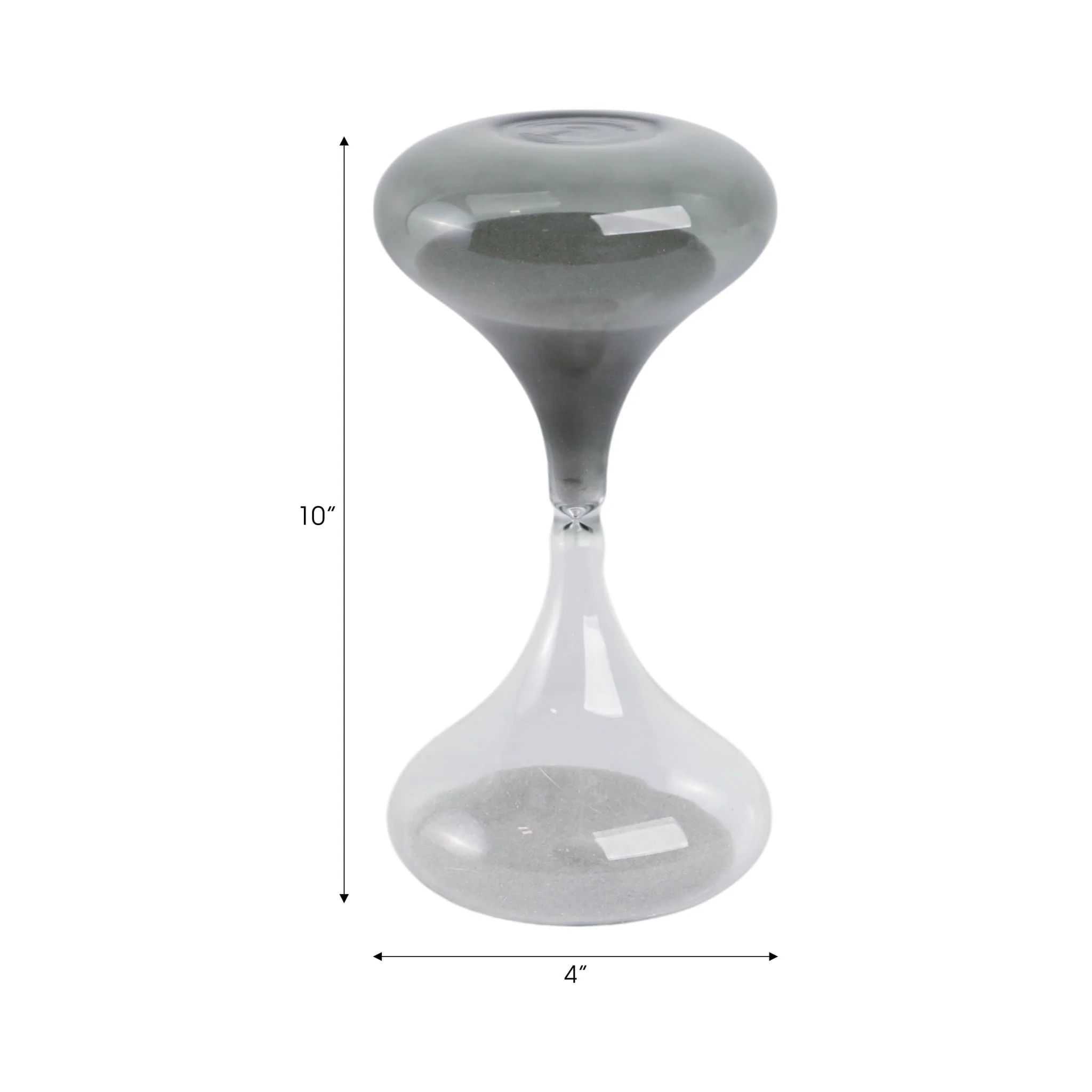 8x4" Glass 30min Modern Sandtimer, Smoke - Image 9