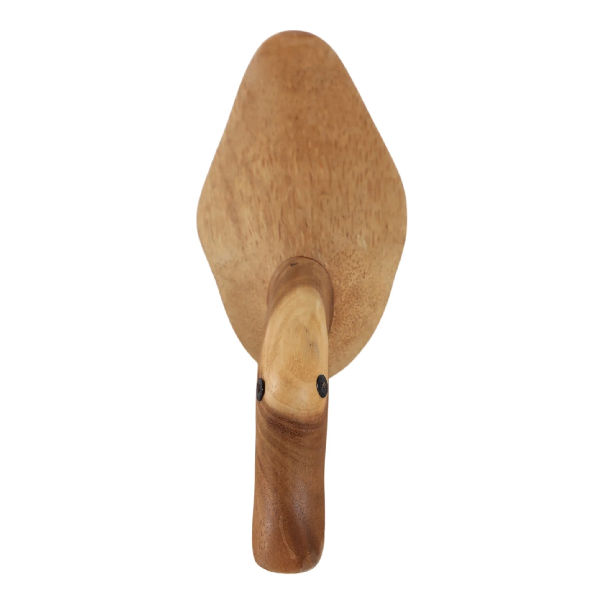 8x4" Natural Wood Duck In Boots, Brown - Image 6