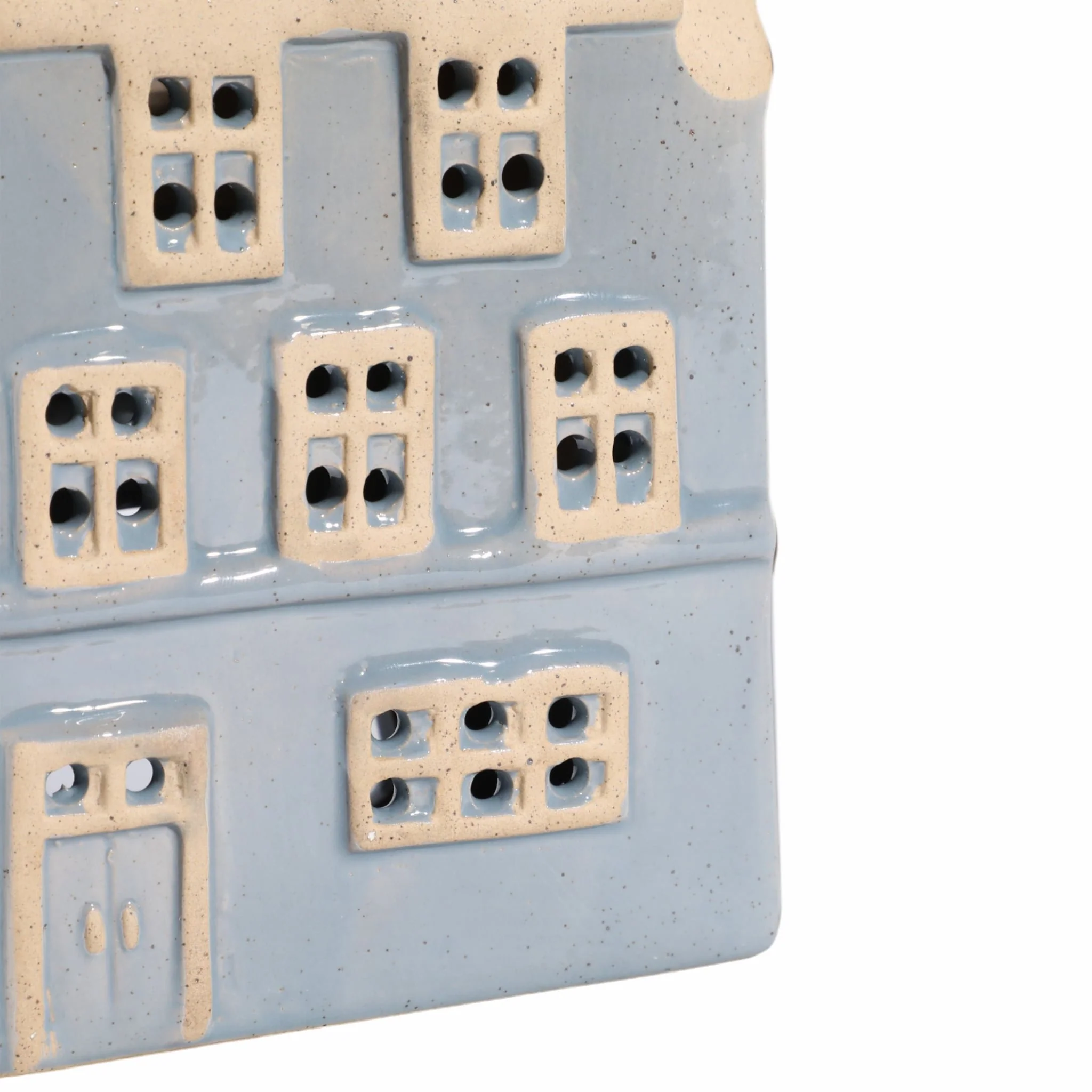 8x5" Homestead House Tealight Holder, Blue - Image 5