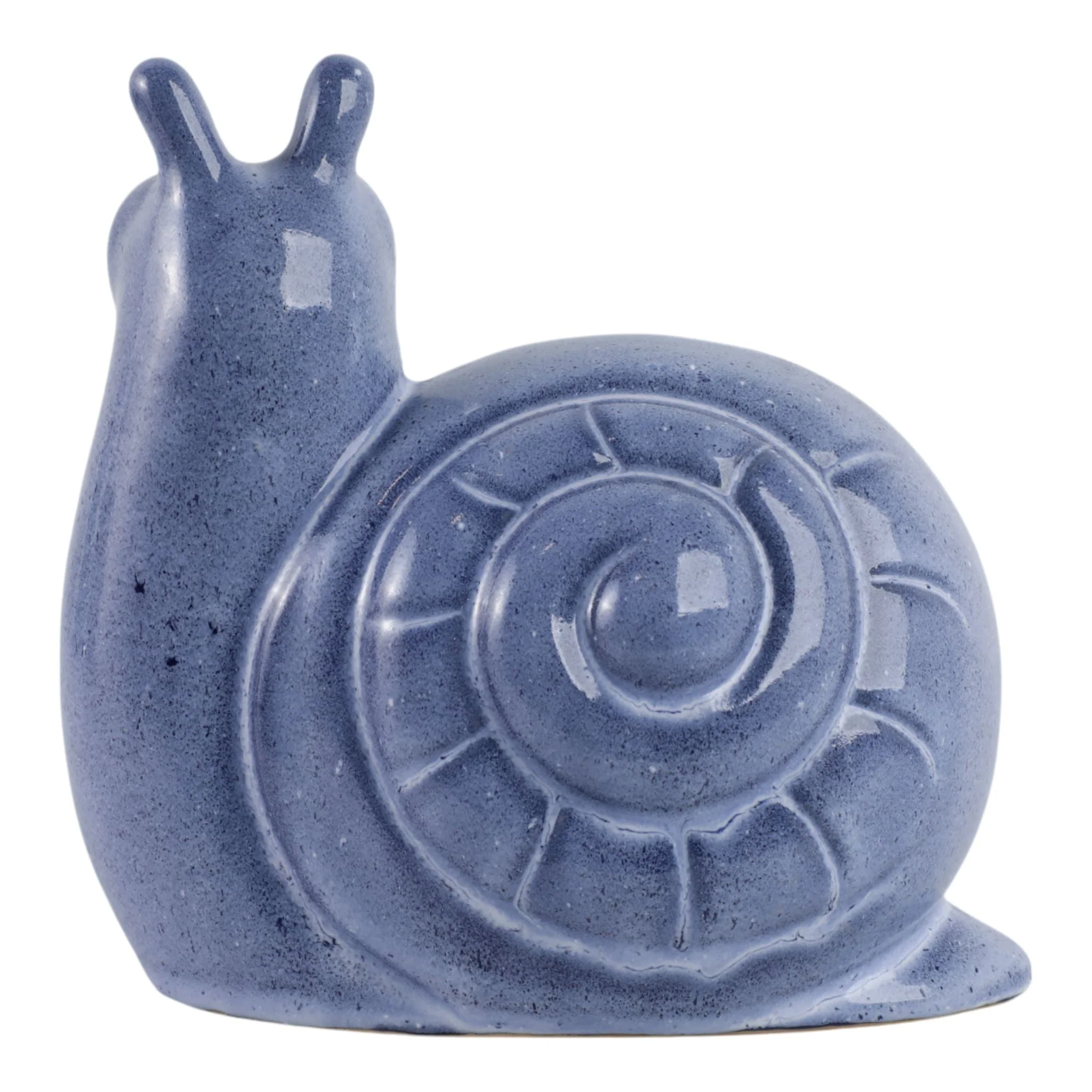 8x8" Garden Snail Reactive Finish, Blue - Image 4