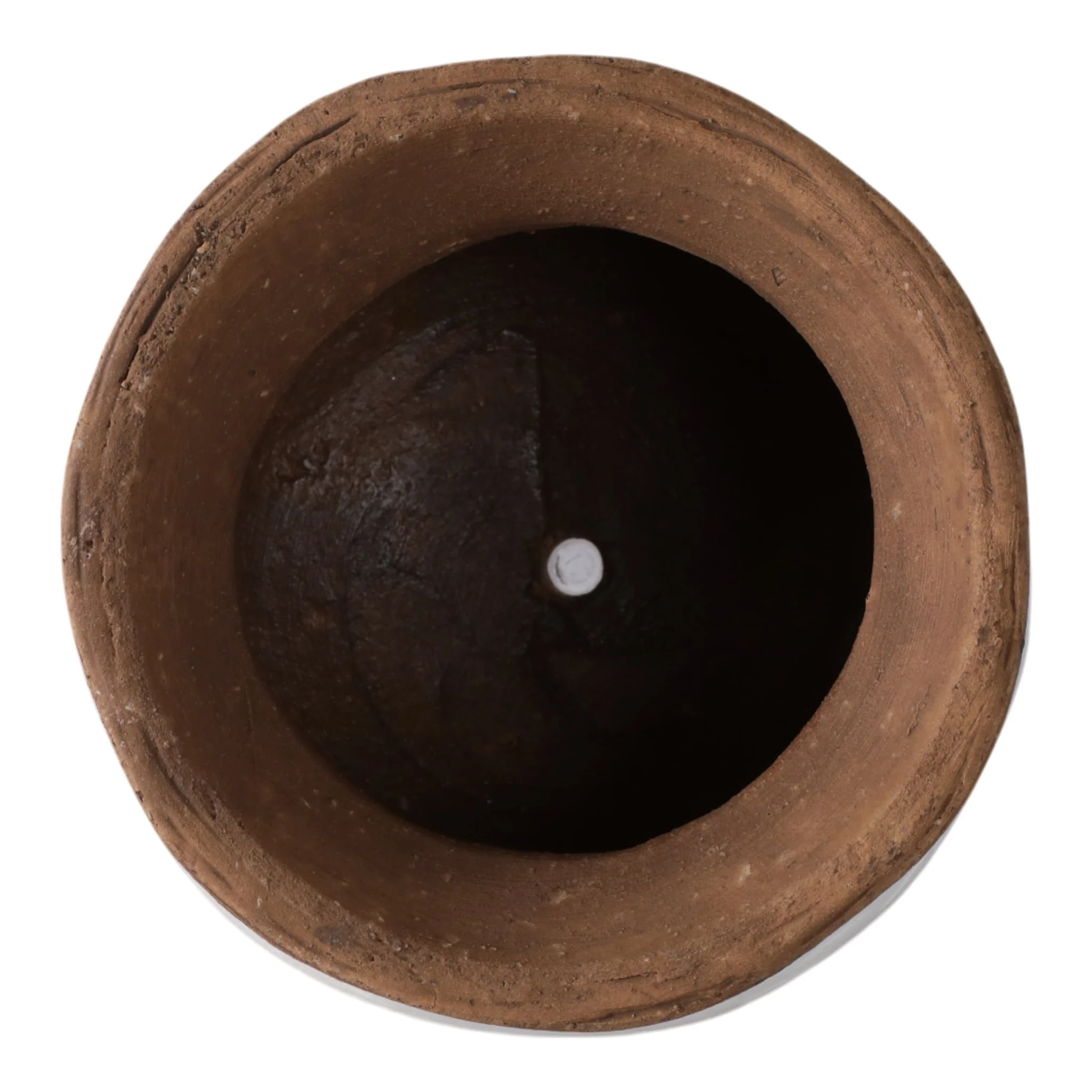 8x8" Tapered Urn Planter, White/tan - Image 5