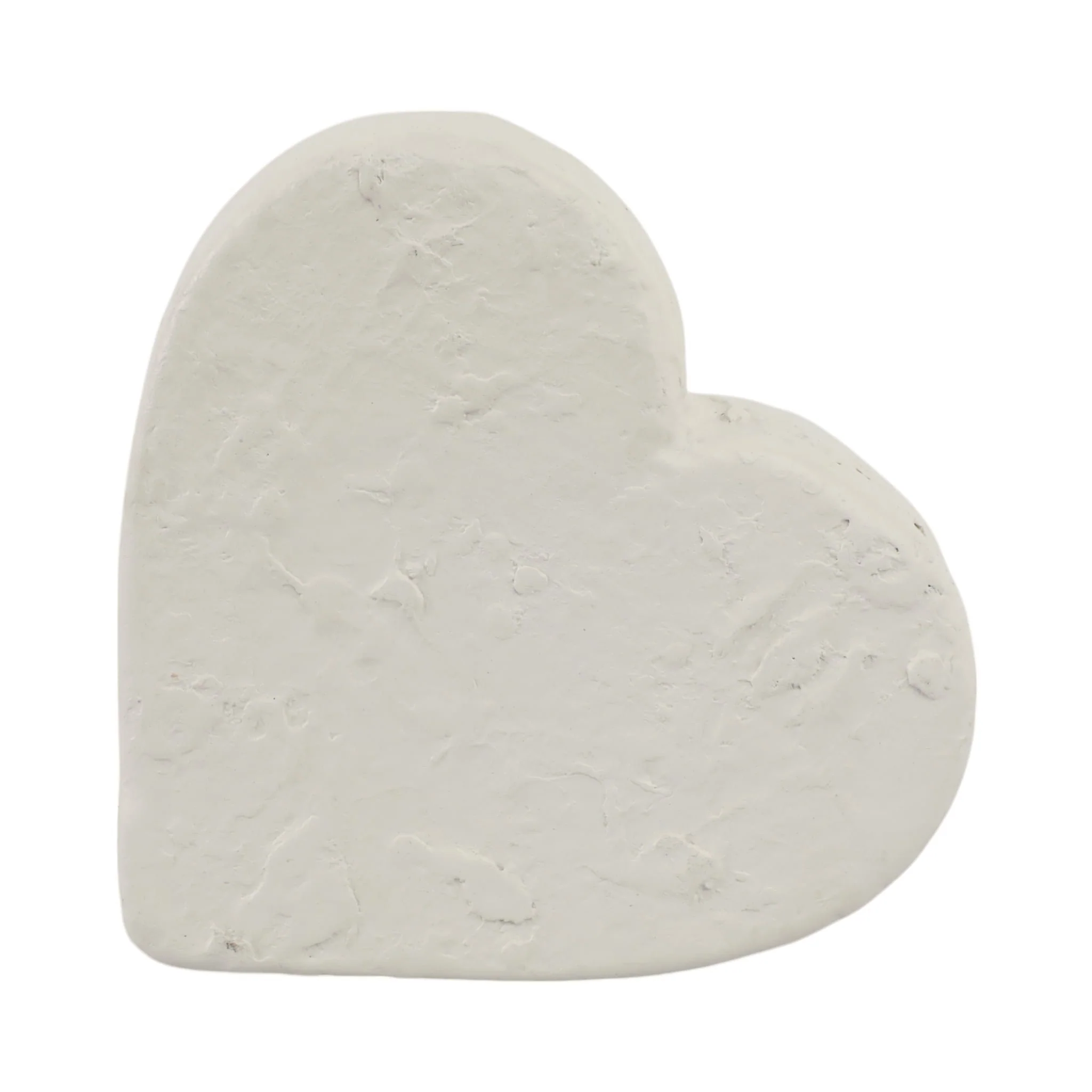 8x8" Textured Ecomix Heart, Ivory - Image 4