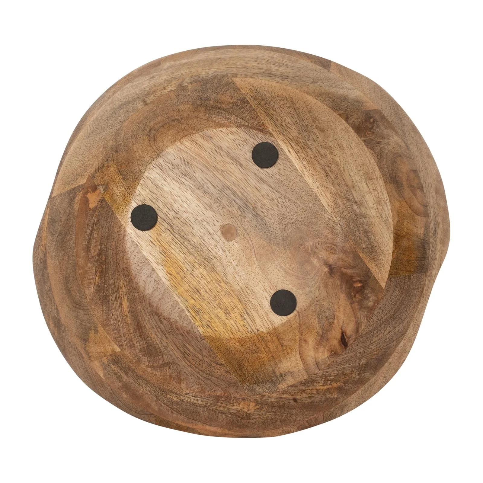 9" 14 Oz Vanilla Curvy Wood Bowl Candle, Natural - Image 6