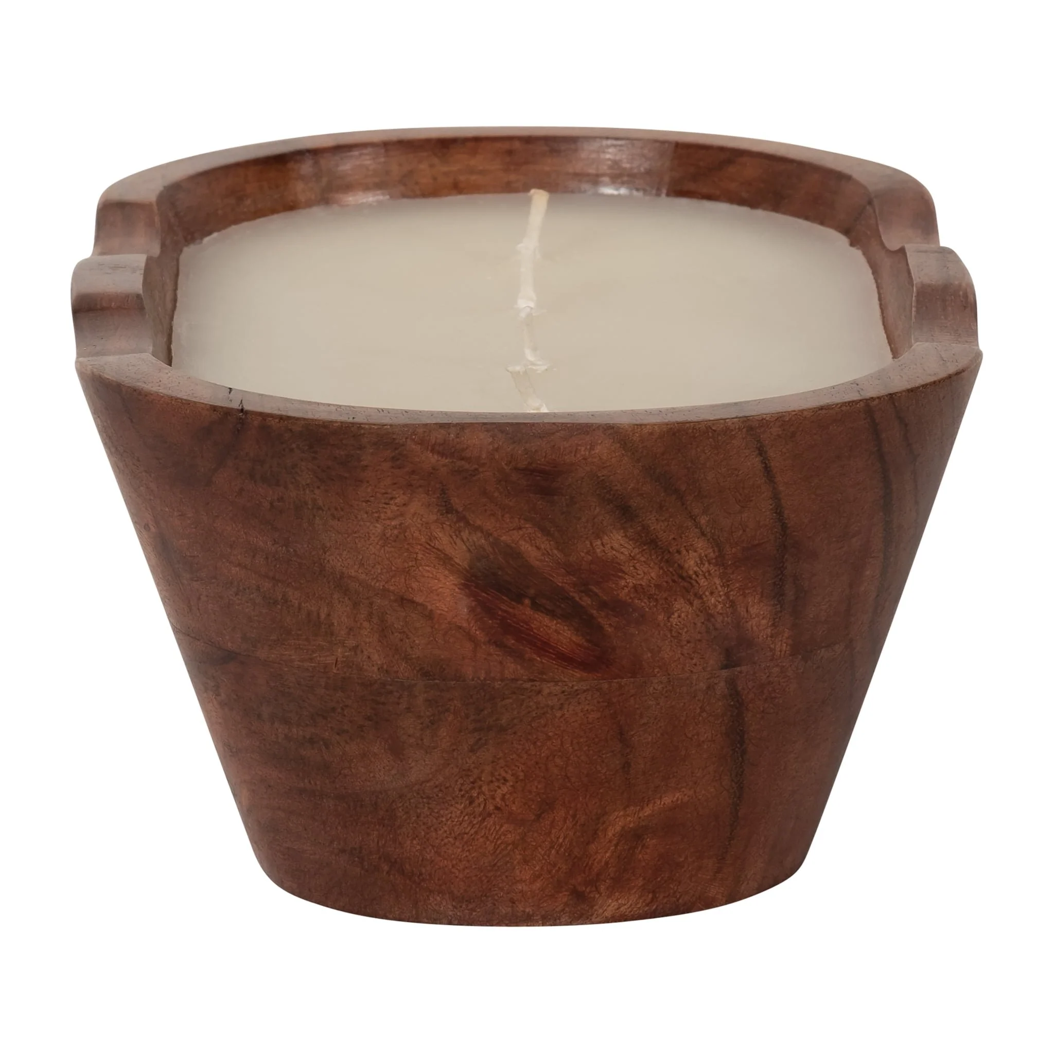 9" 19 Oz Vanilla Oval Bowl Candle, Natural - Image 3