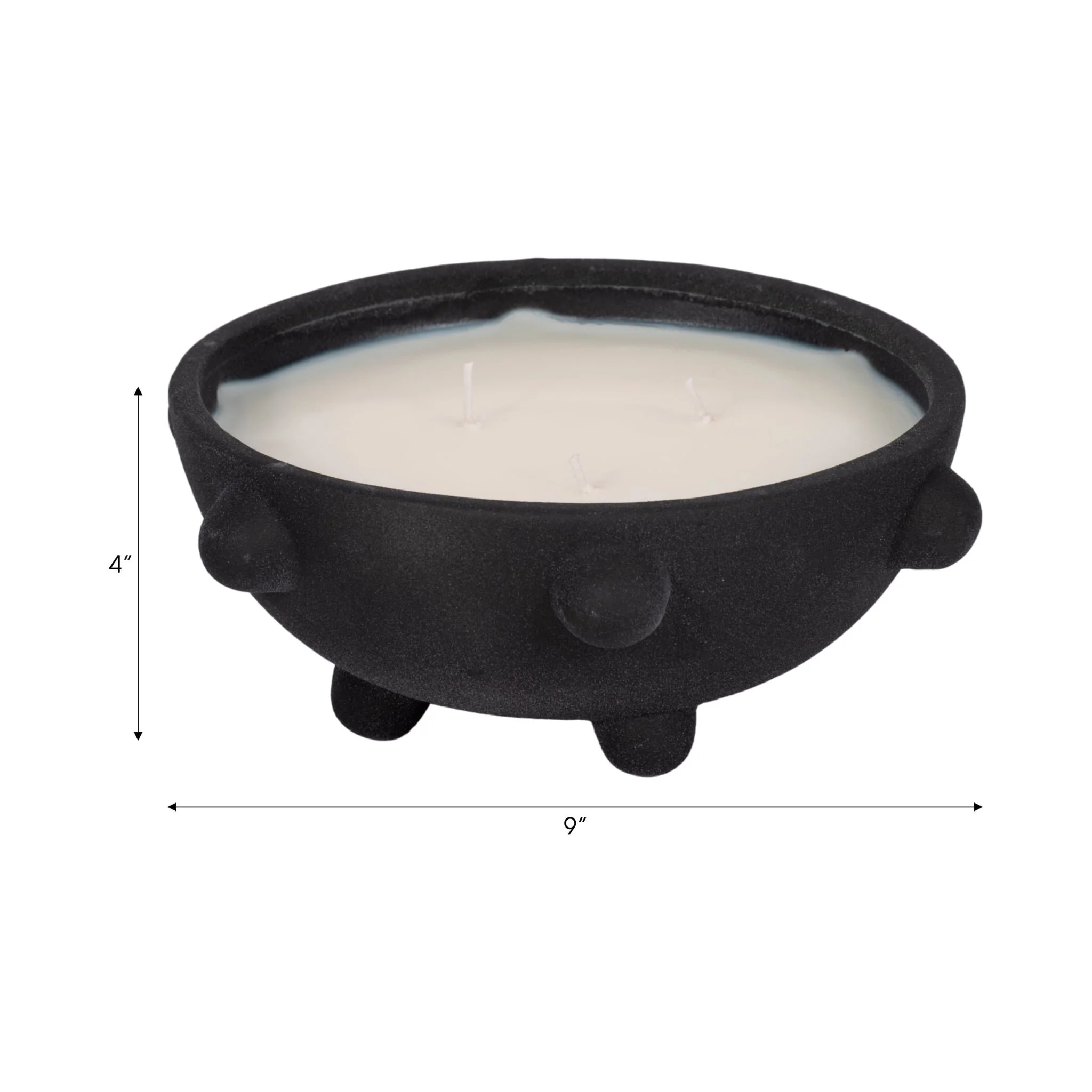 9" 22 Oz Black Amber Sea Salt Bubble Bowl Candle, - Image 8