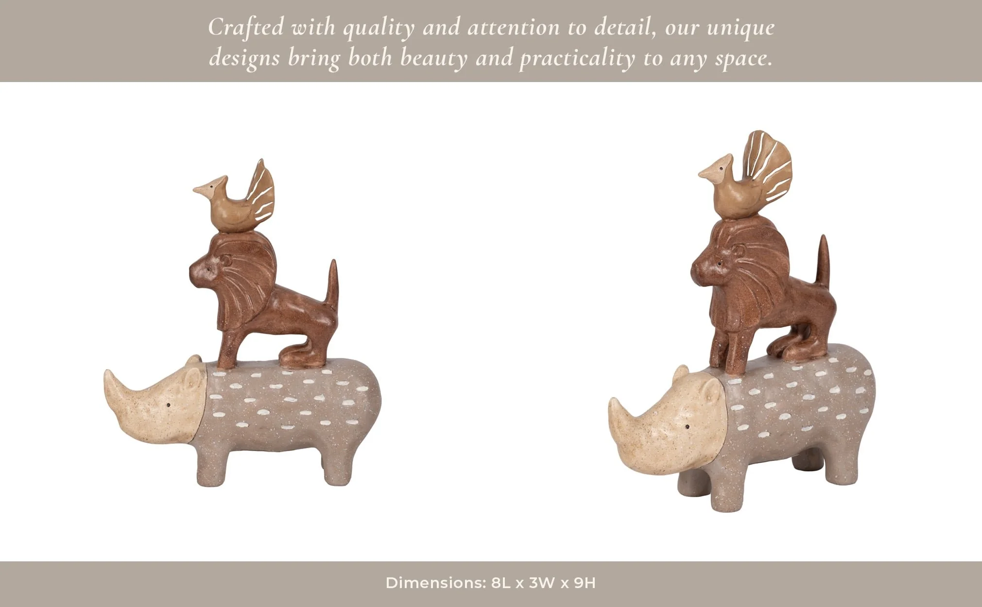 9" Animal Pyramid, Multi - Image 13