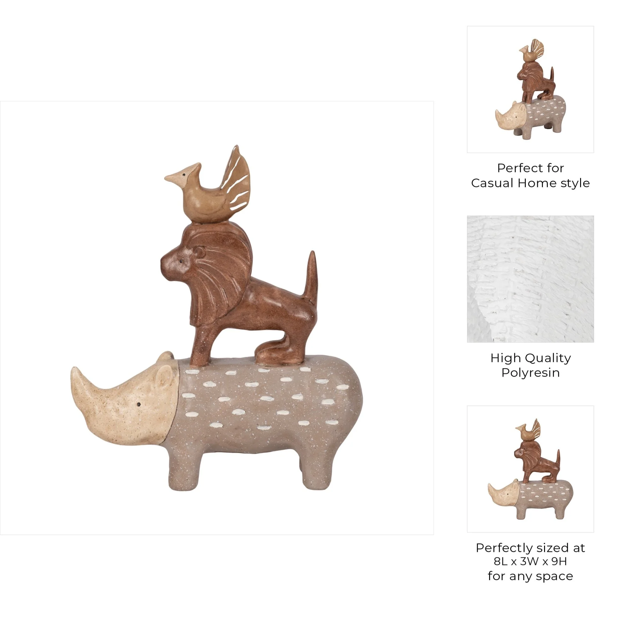 9" Animal Pyramid, Multi - Image 9