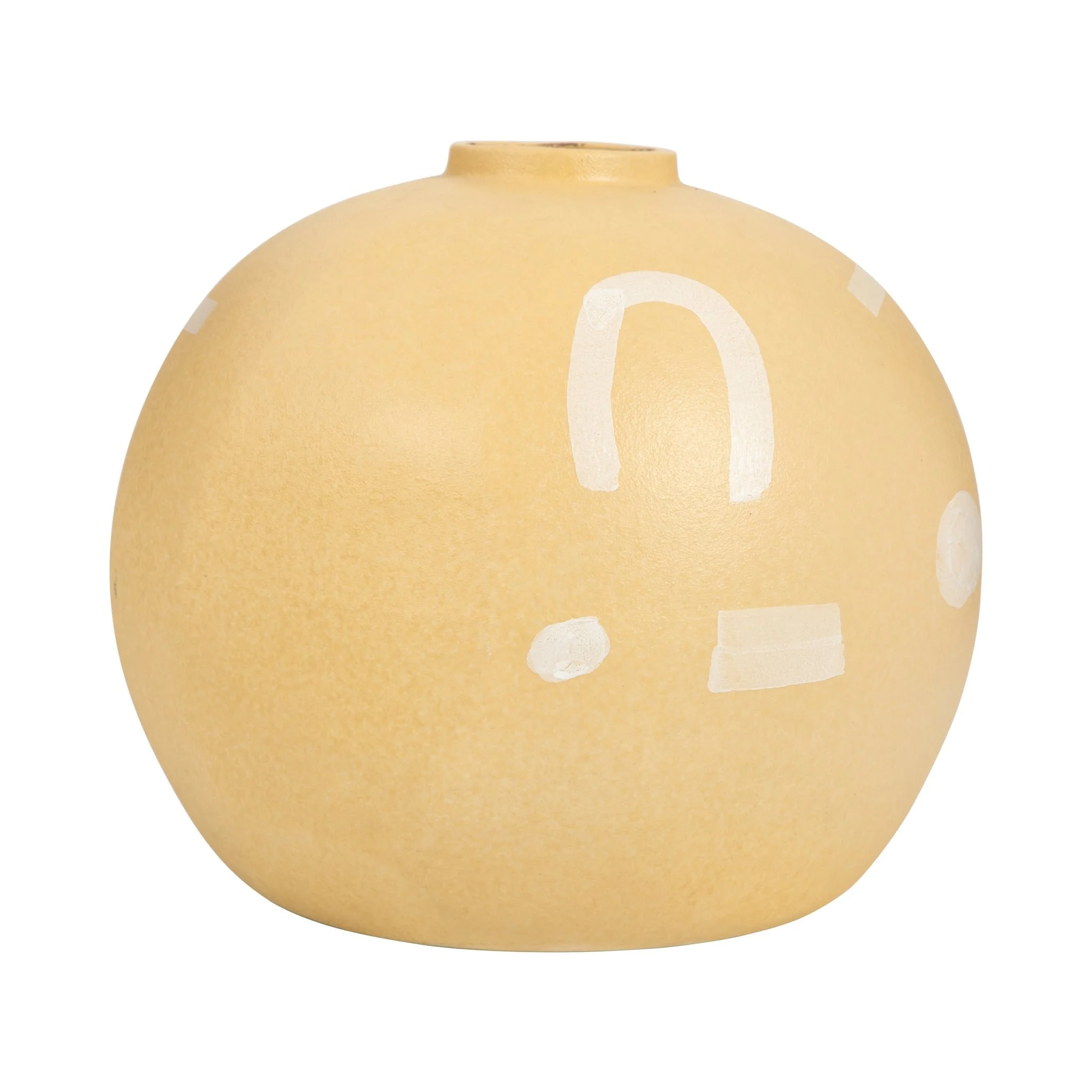 9" Aztec Vase, Mustard - Image 3
