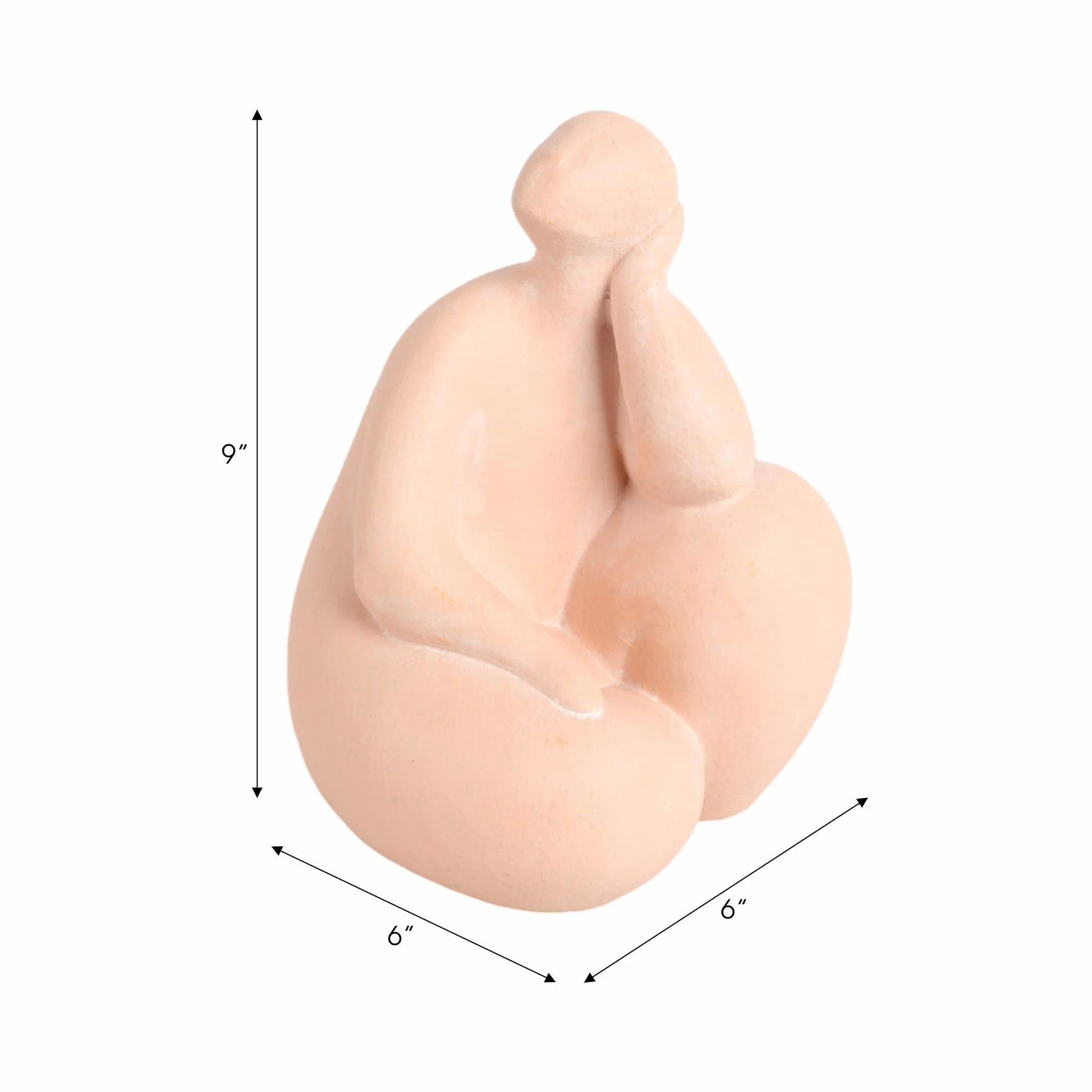9" Curvy Sitting Figure - Image 8
