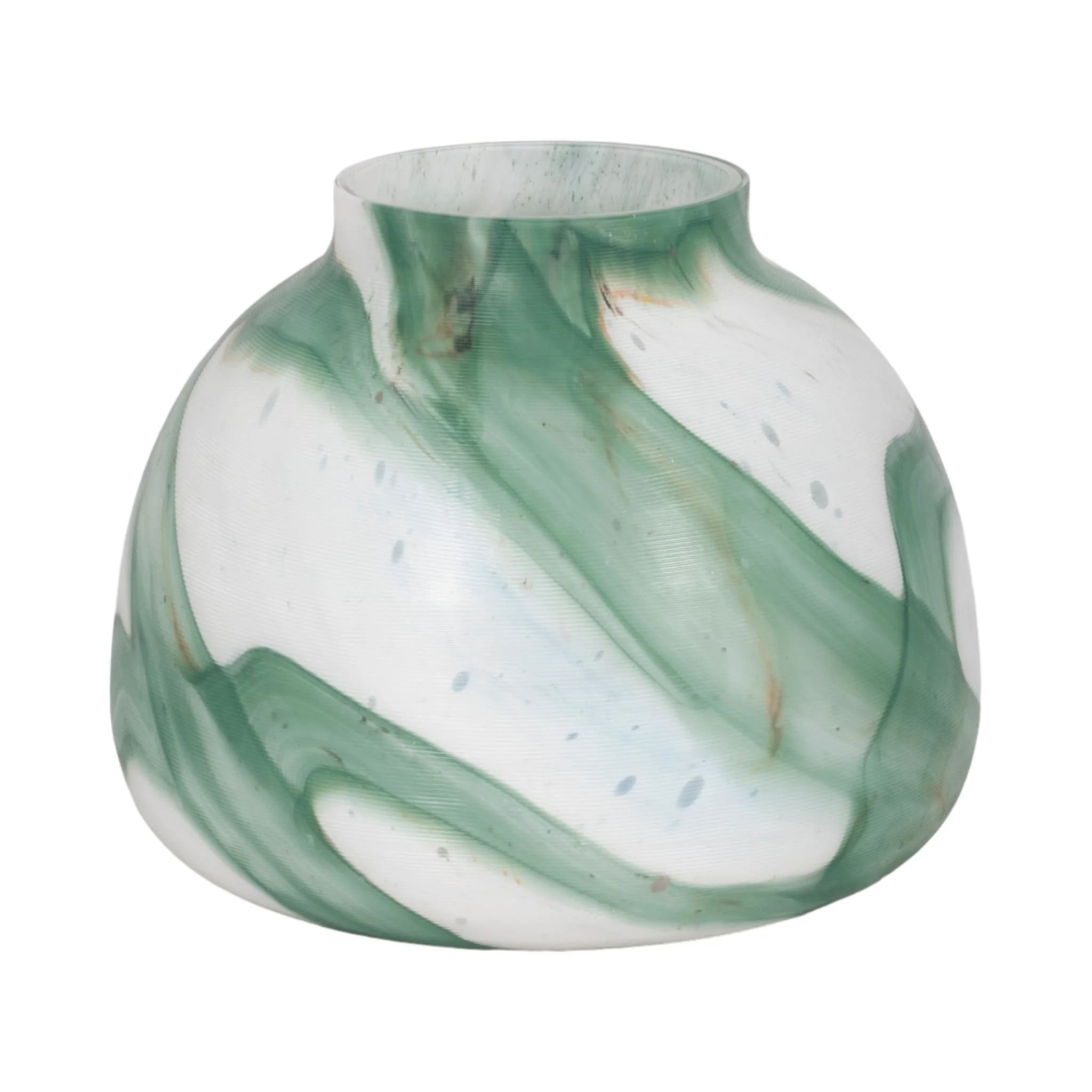 9" Ebb & Flow Vase, Green/clear - Image 3