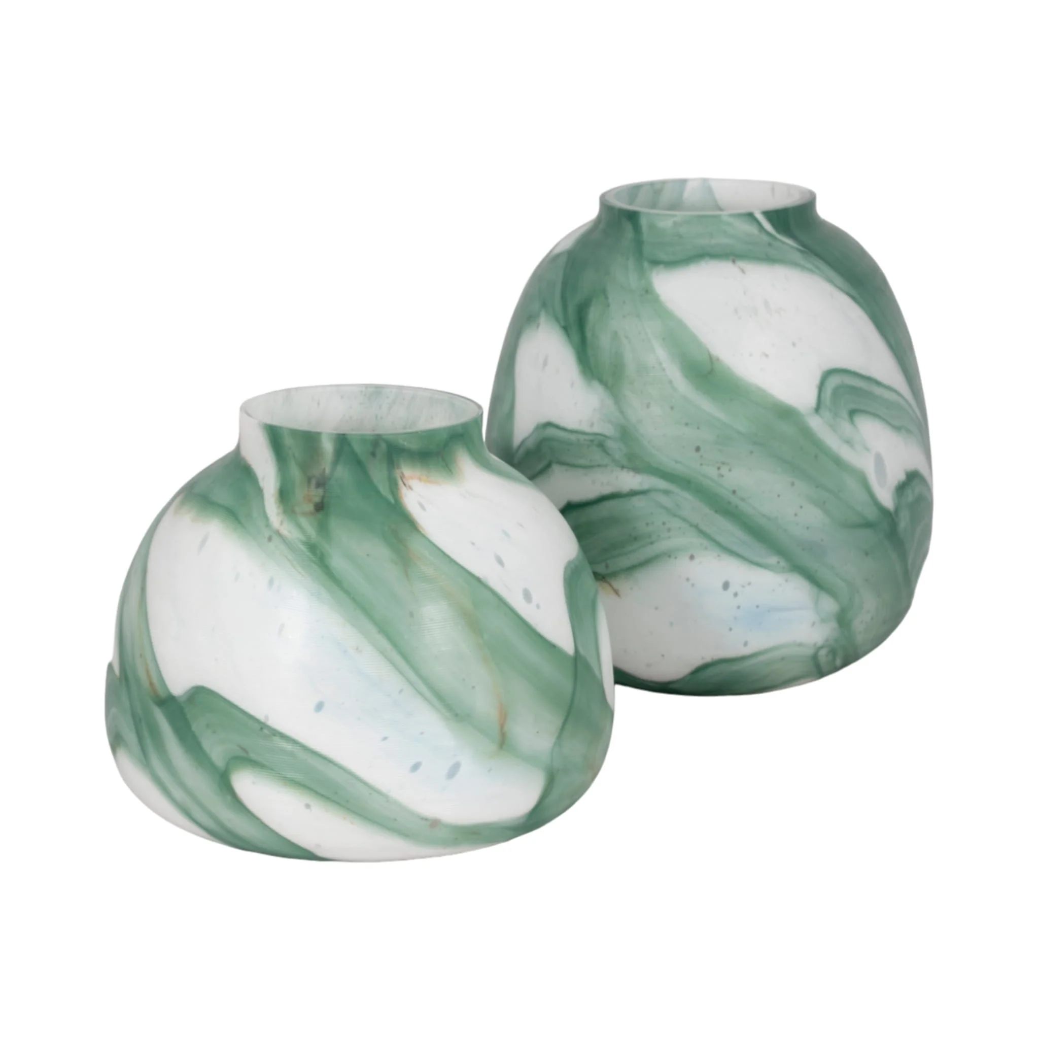 9" Ebb & Flow Vase, Green/clear - Image 7