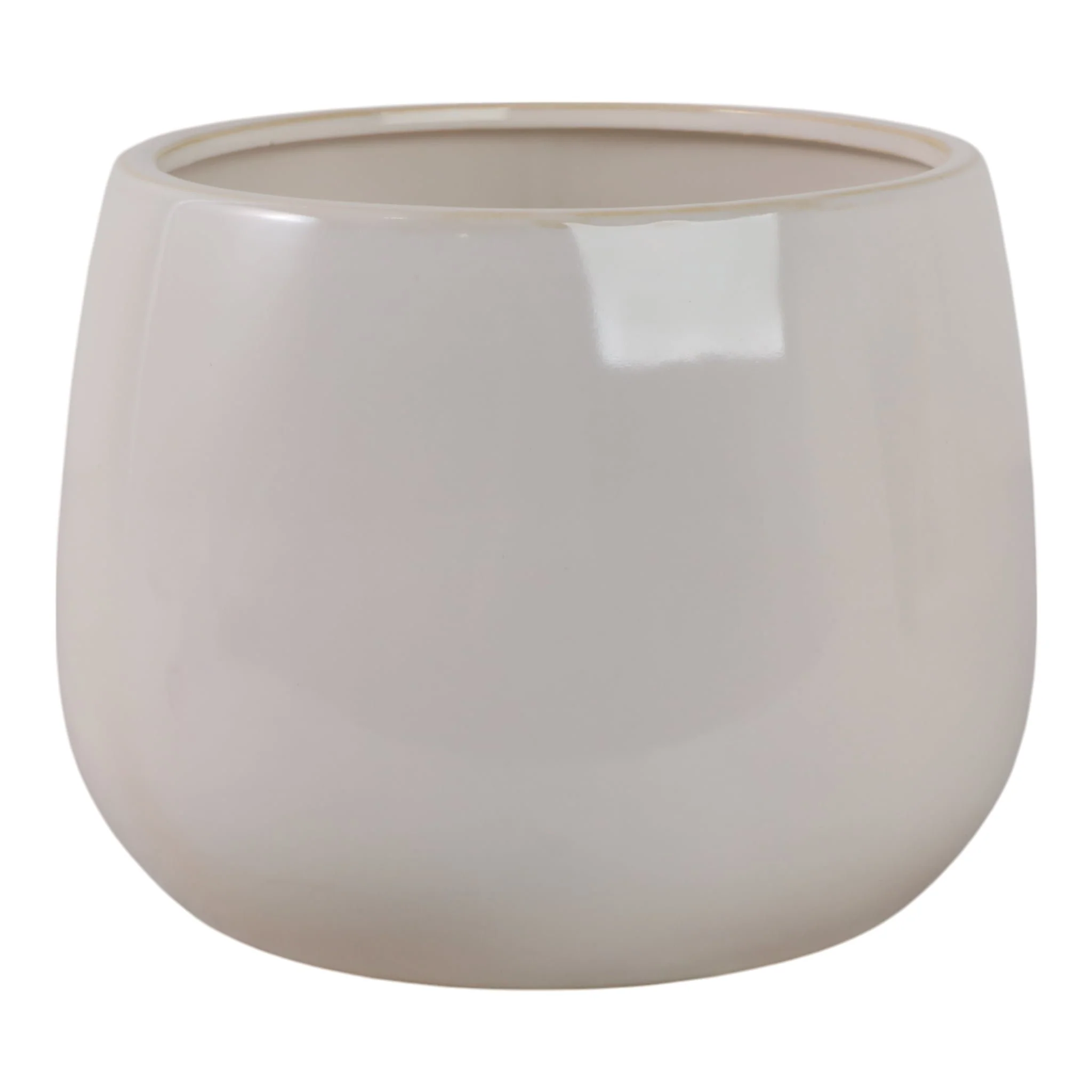 9" Flower Applique Planter, Ivory - Image 4