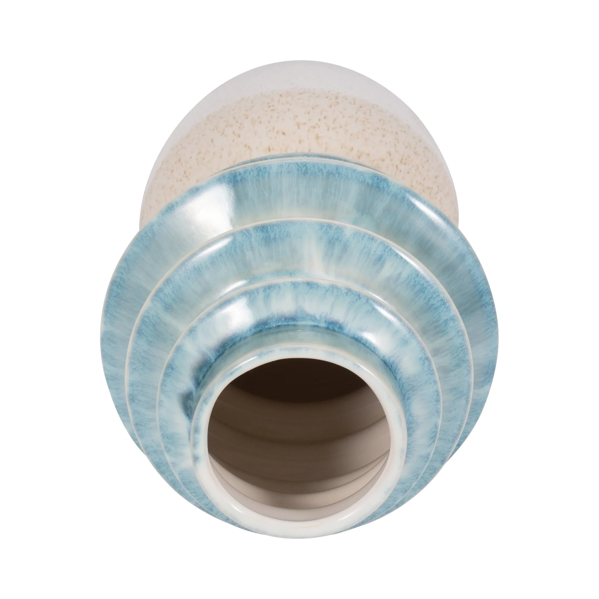 9" Fluted Top Vase Reactive Finish, Multi - Image 5