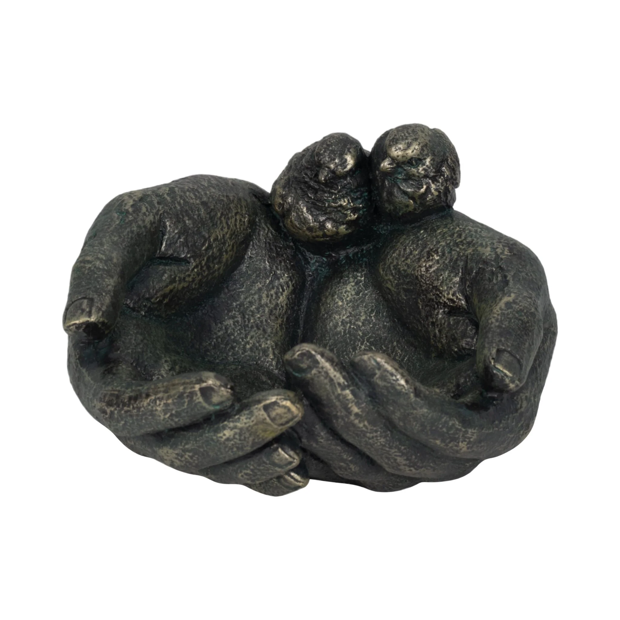 9" Giving Hands Birdfeeder, Bronze - Image 2
