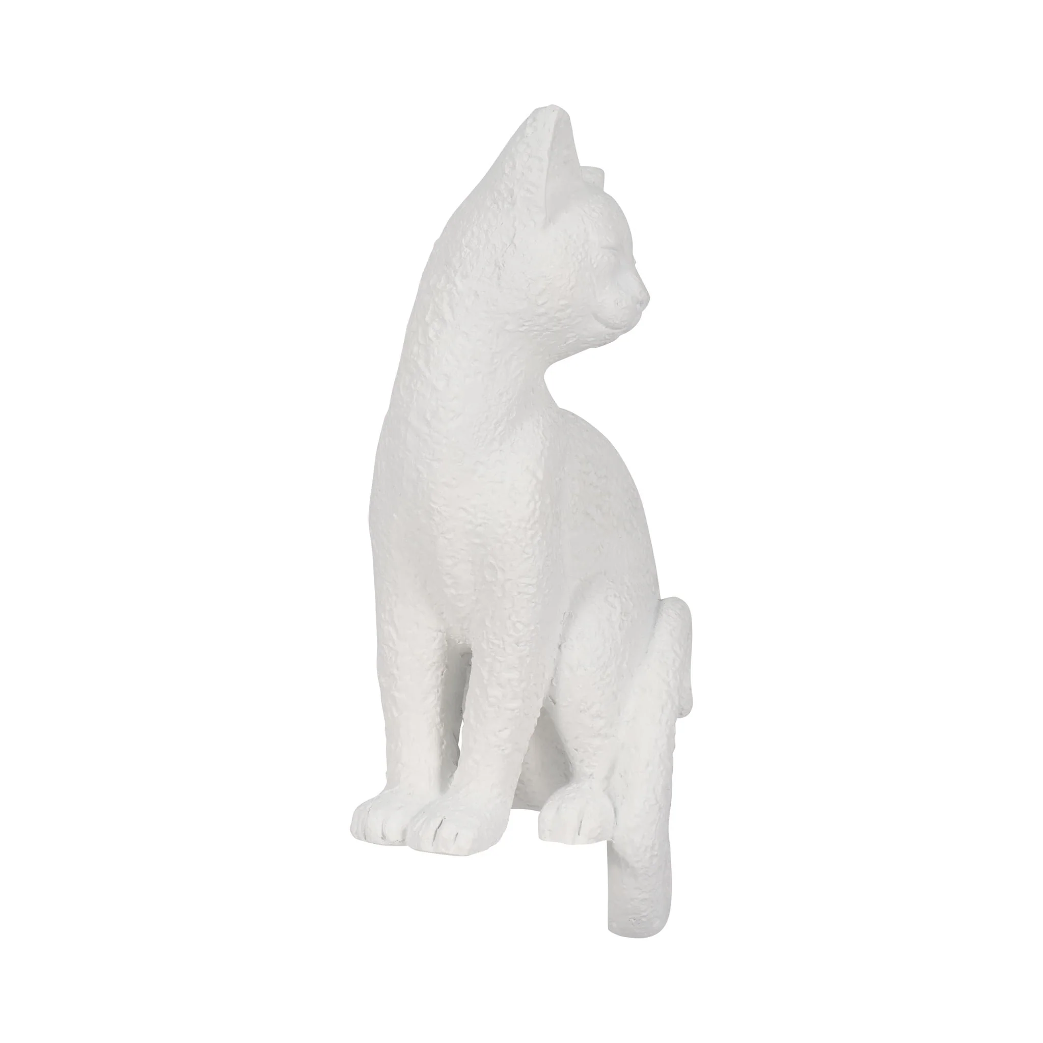 9" Kitty With Hanging Tail, White - Image 3