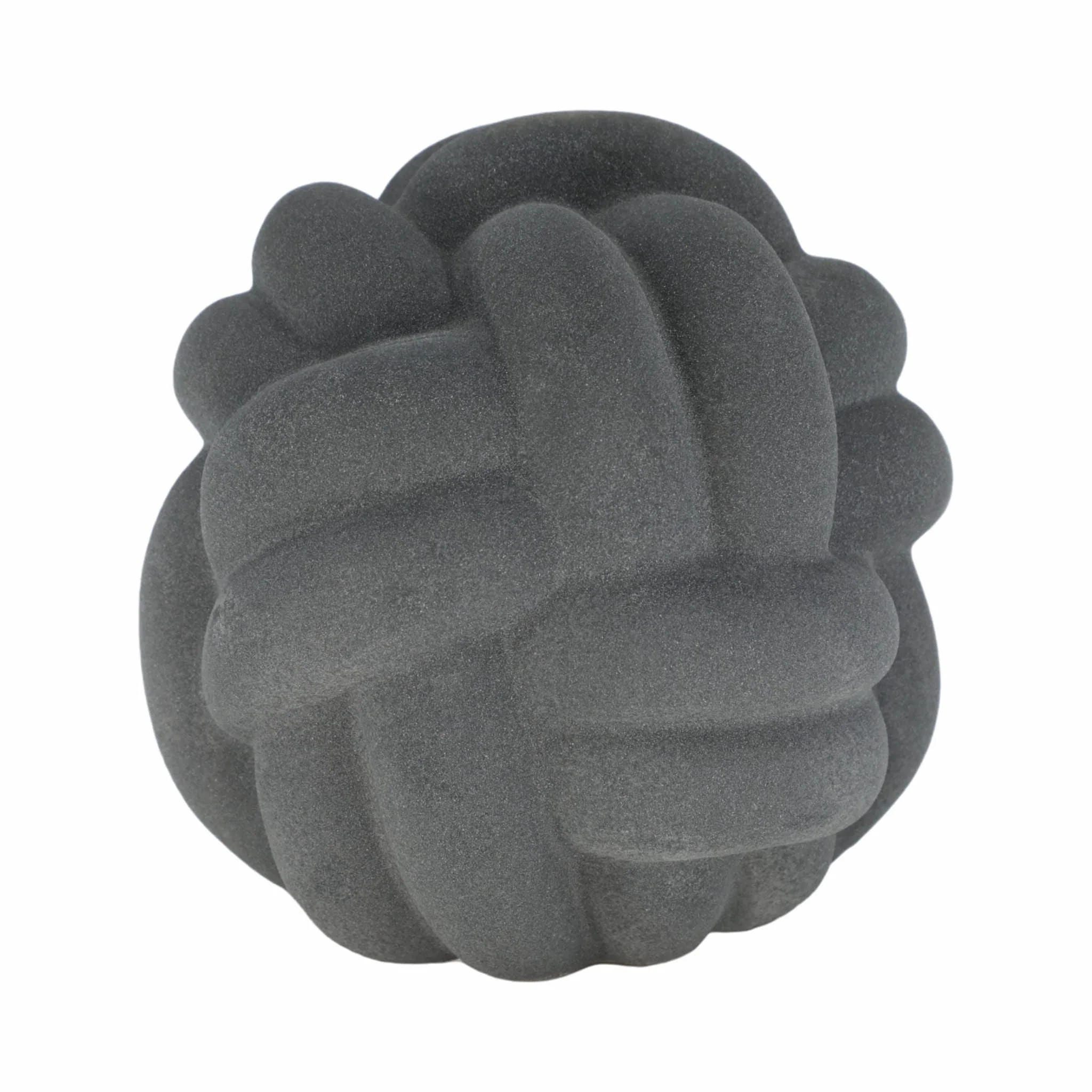 9" Knot Orb Rough Texture, Black - Image 3