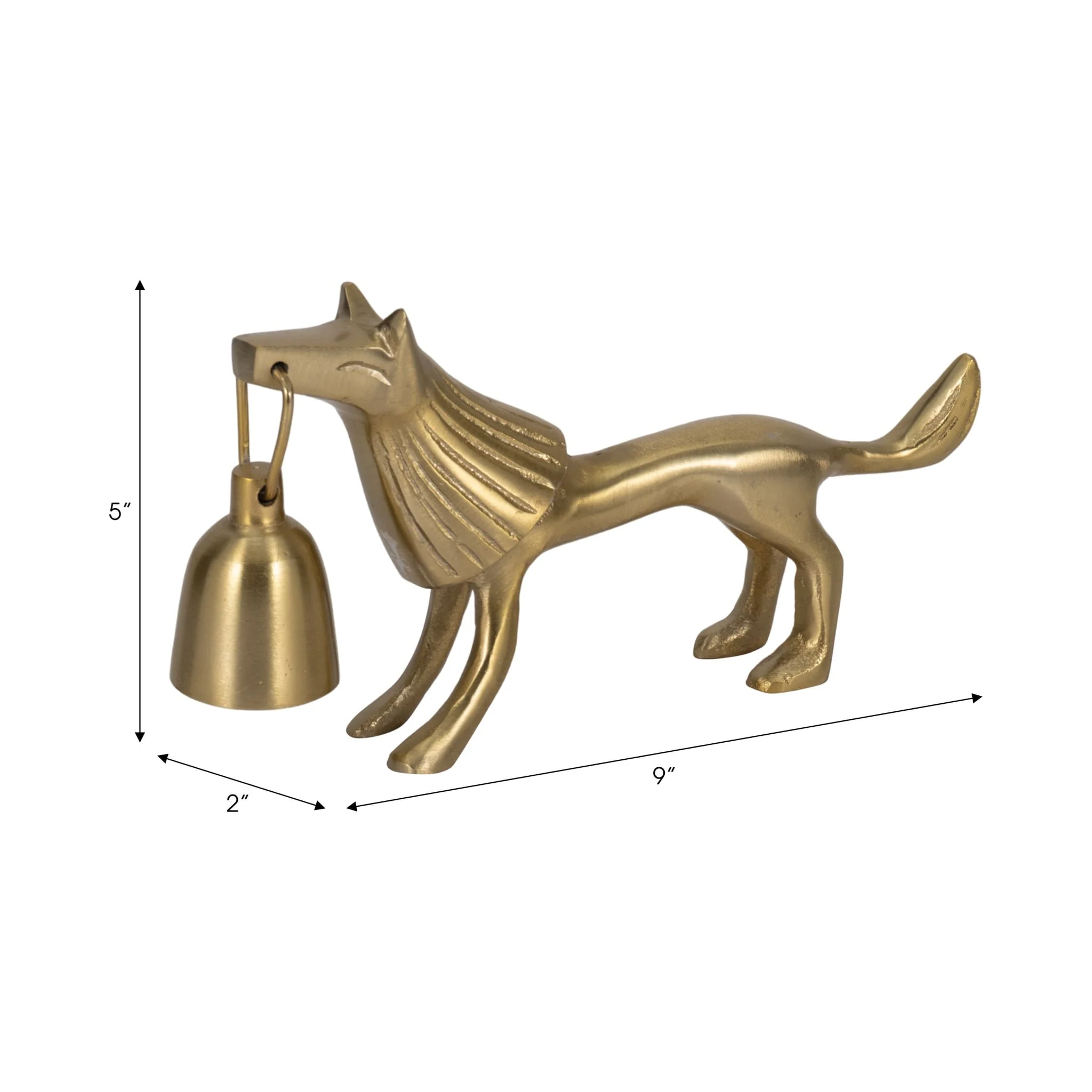 9" Lion Candle Snuffer, Gold - Image 8
