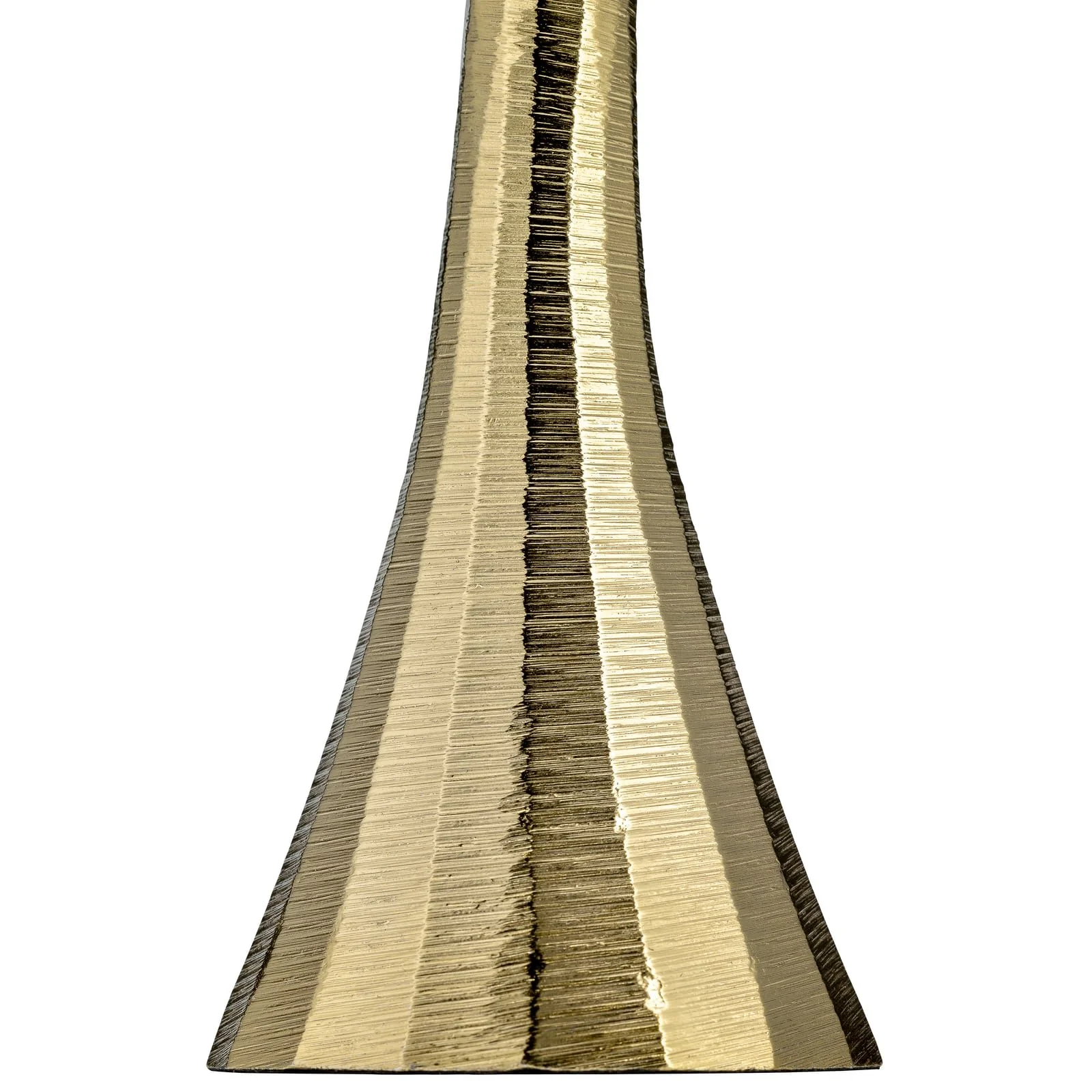 9" Metal, Taper Candle Holder, Brass - Image 4