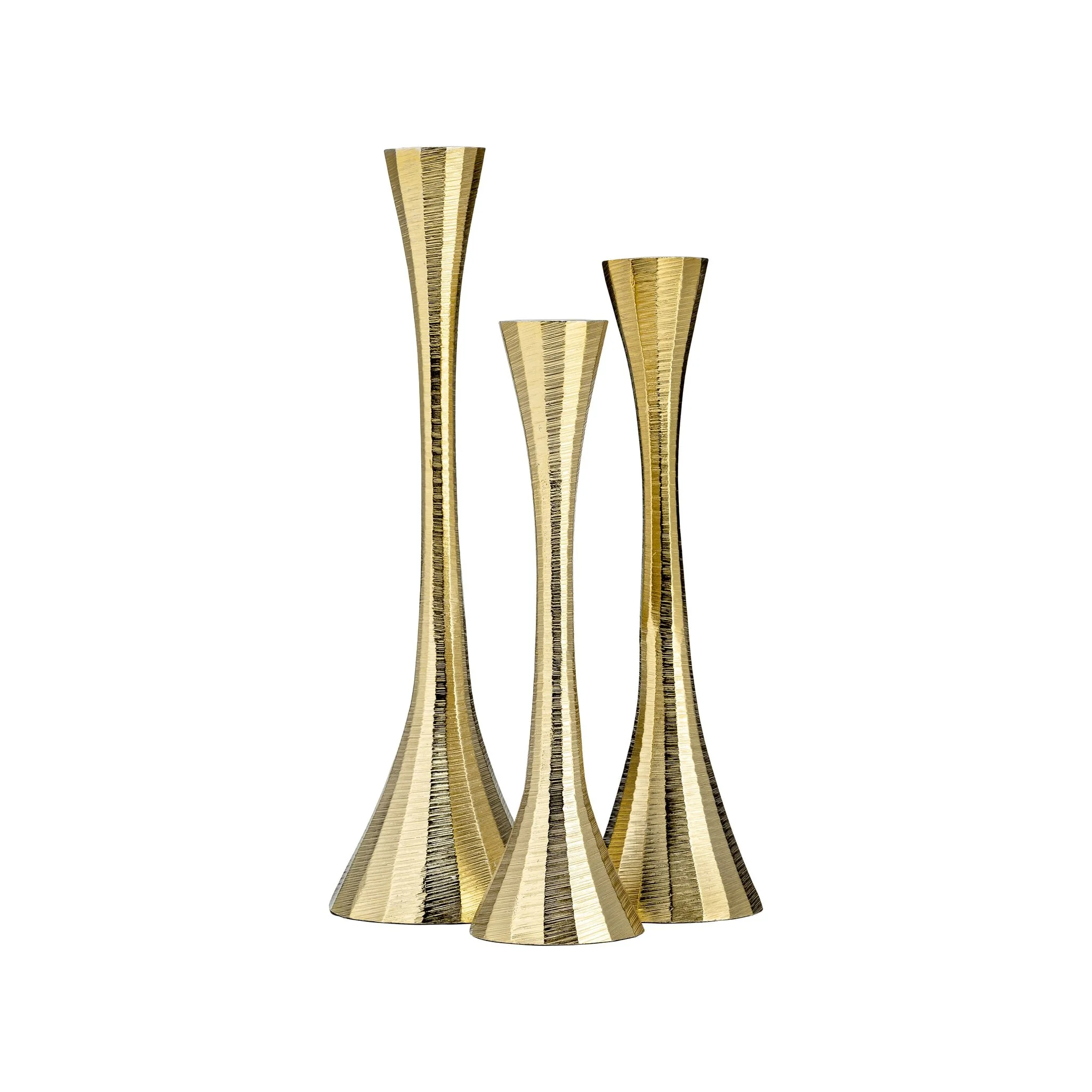 9" Metal, Taper Candle Holder, Brass - Image 8