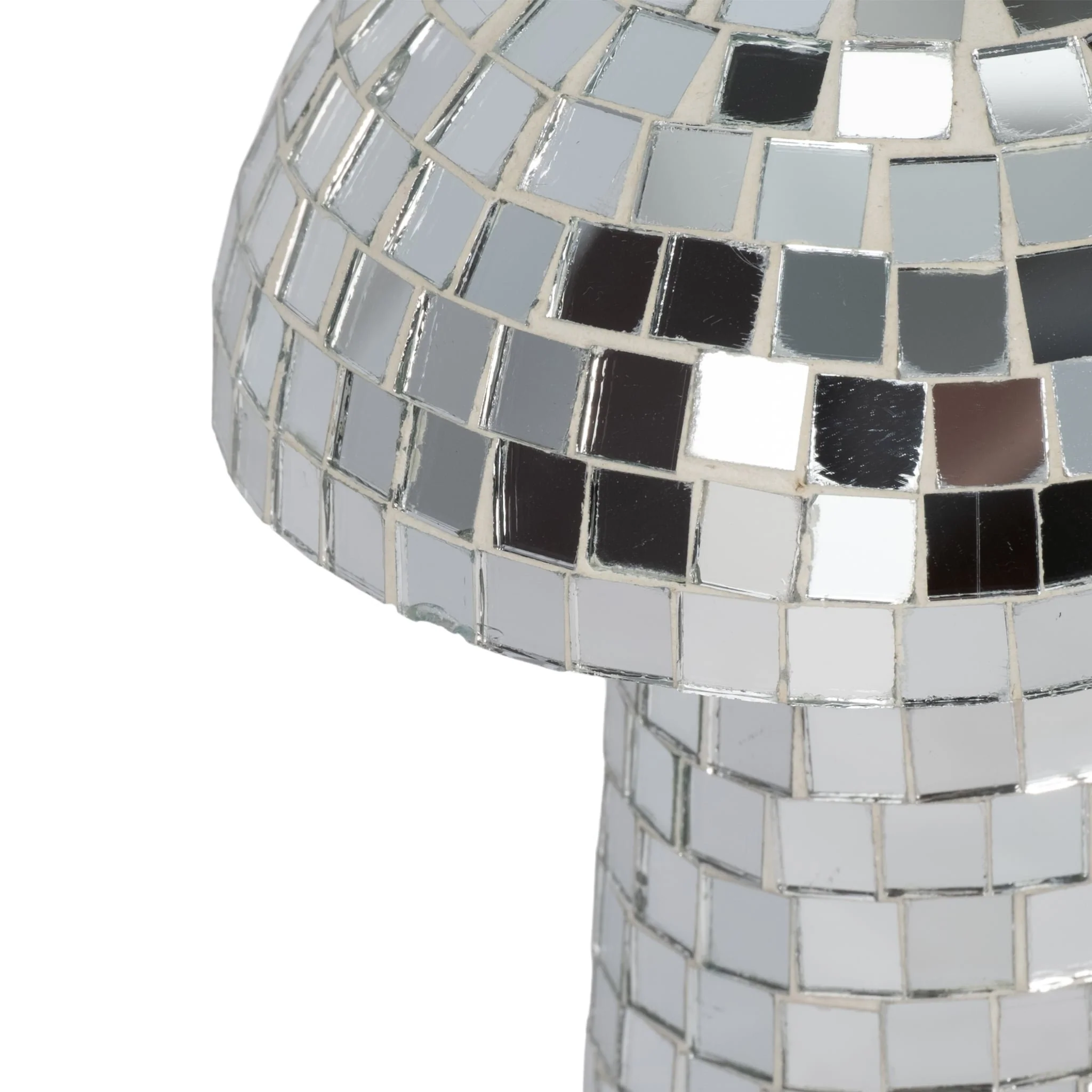 9" Mosaic Mushroom, Silver - Image 3