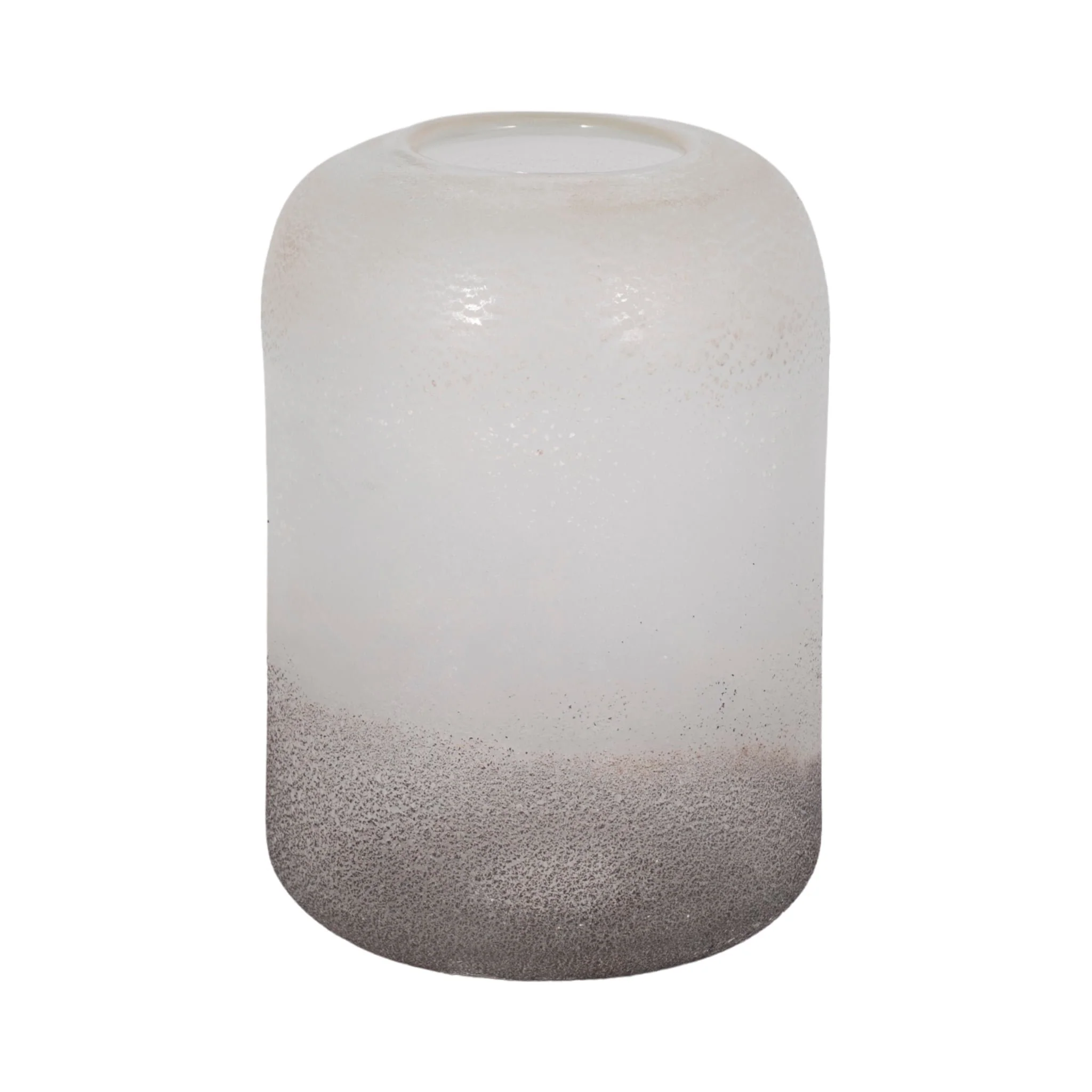 9" Ombre Cylinder Vase, White/grey - Image 4