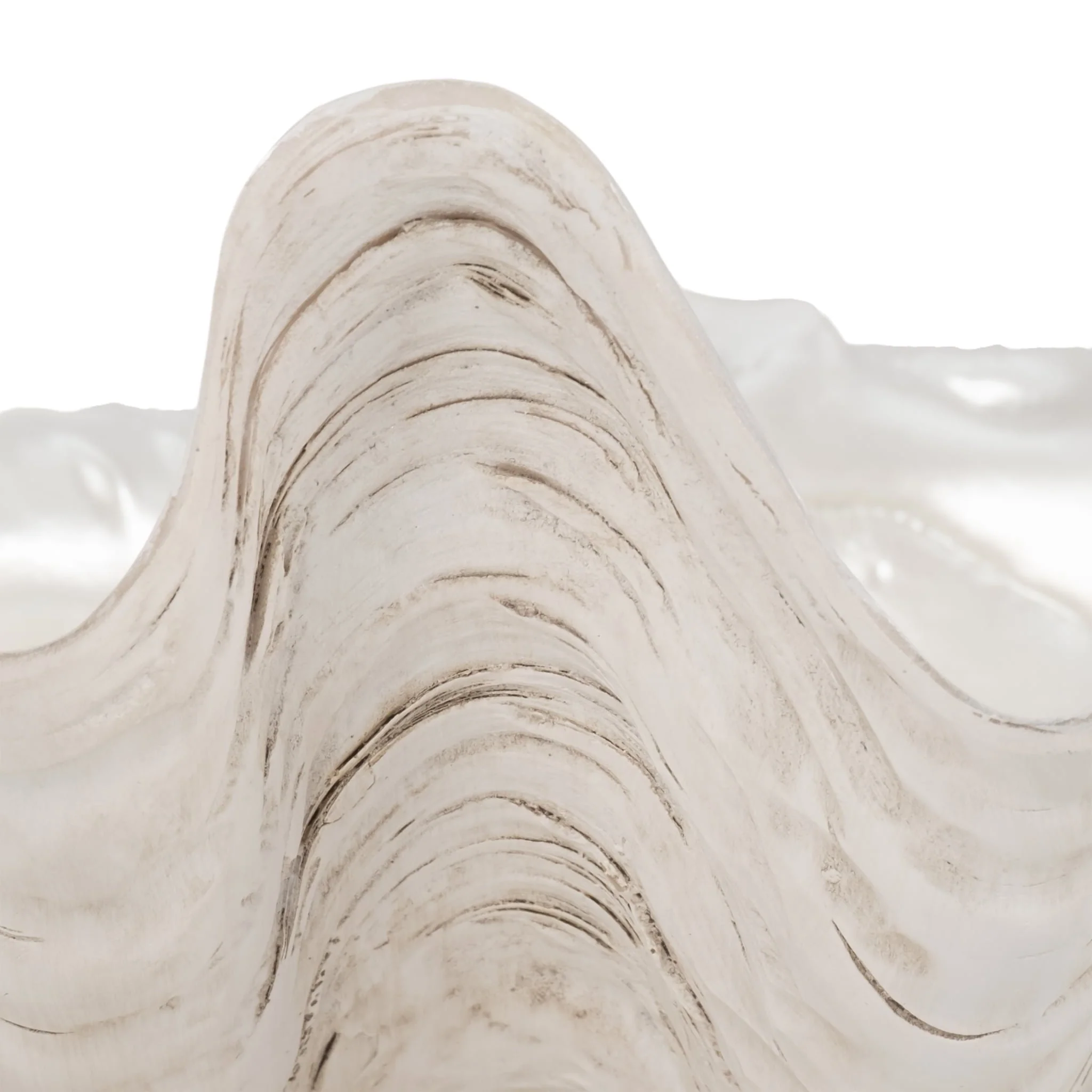 9" Pearlized Shell Bowl, Ivory - Image 6