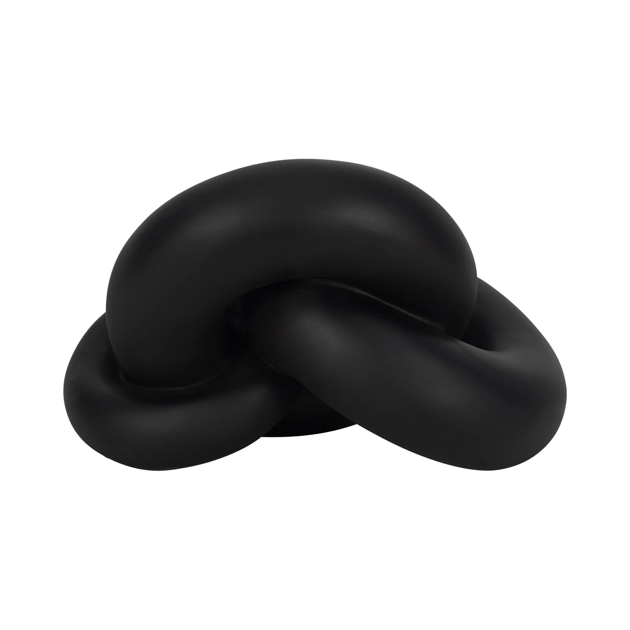 9" Resin Knot Decor, Black - Image 4