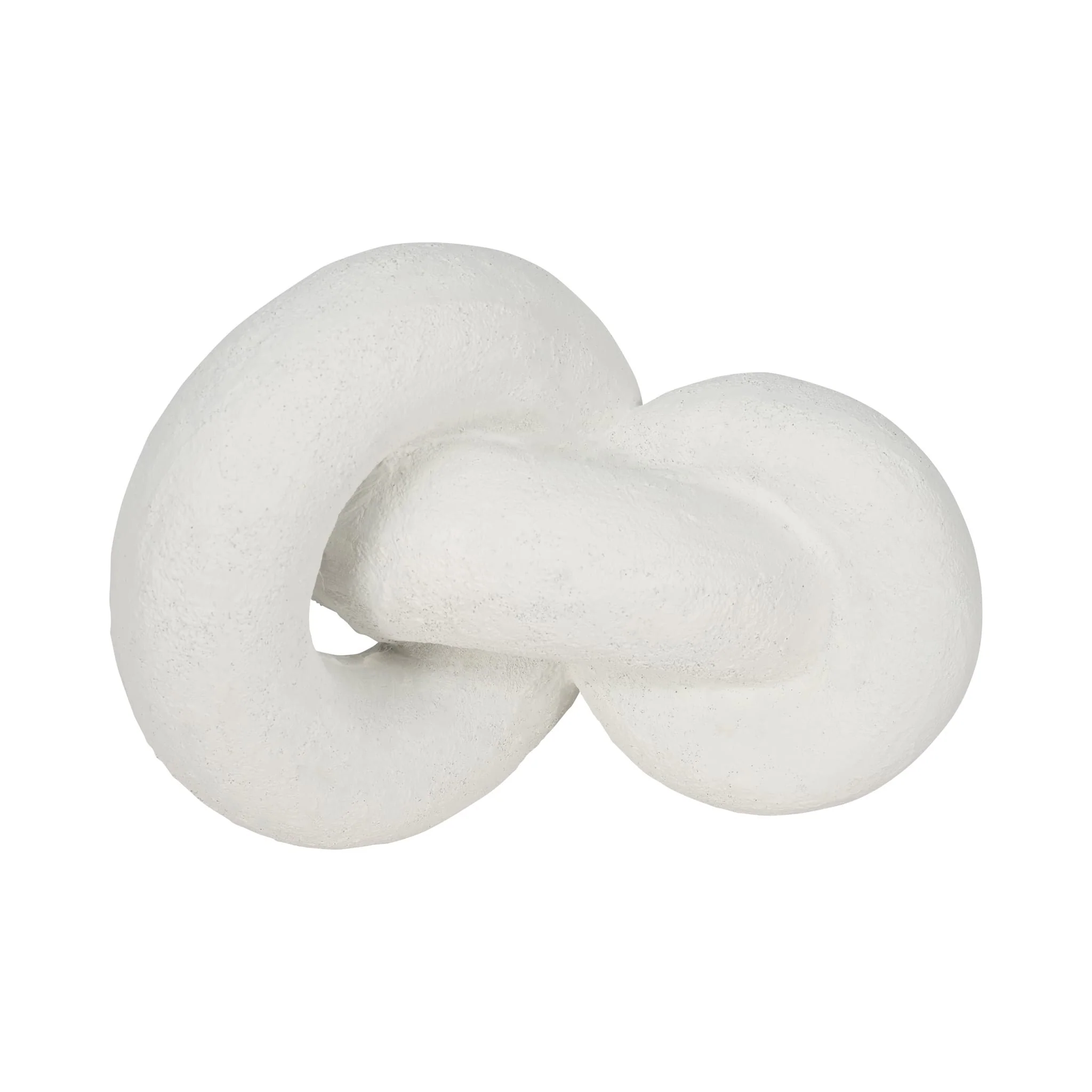 9" Resin Knot Decor Rough Finish, White - Image 7