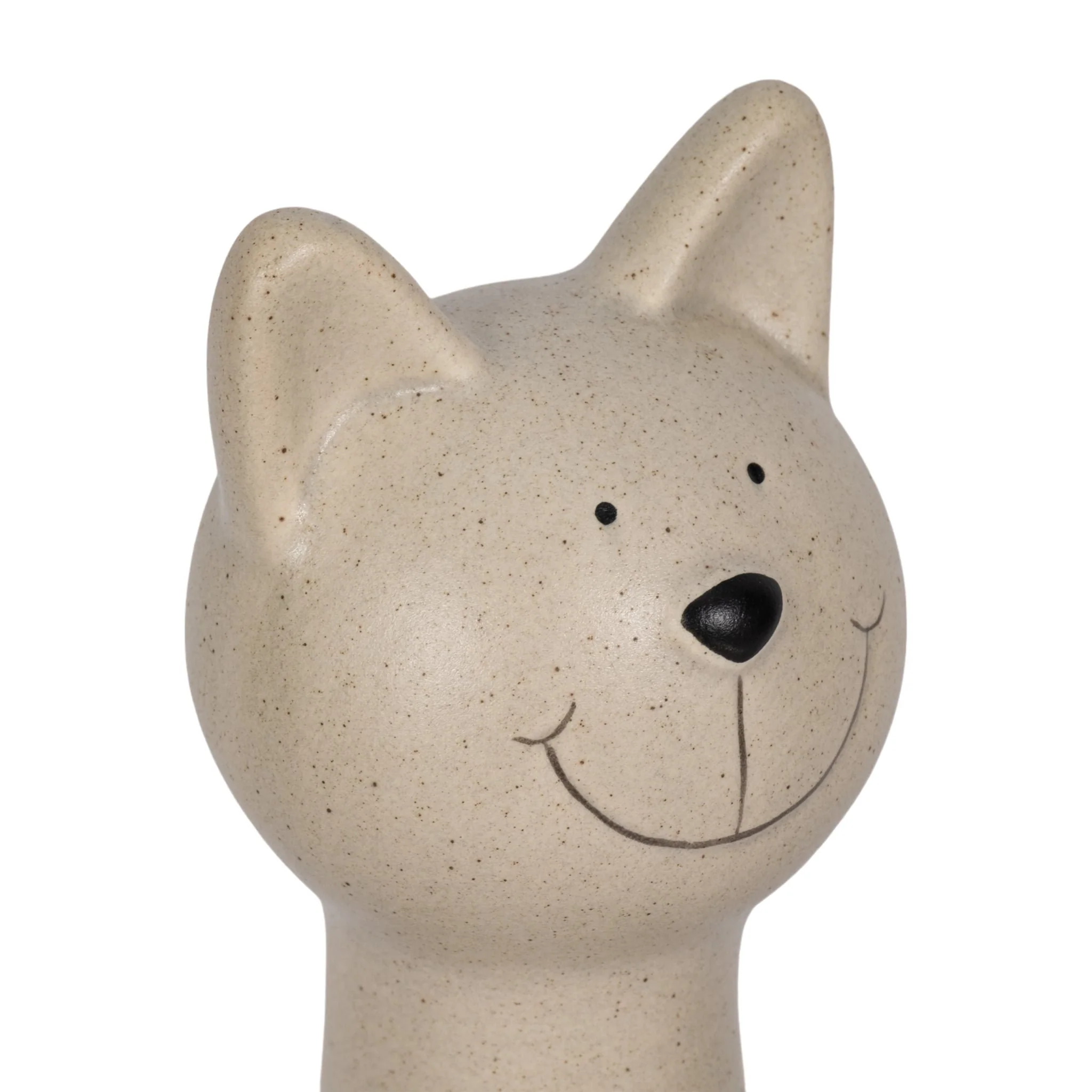 9" Skinny Sitting Kitty, Grey - Image 5