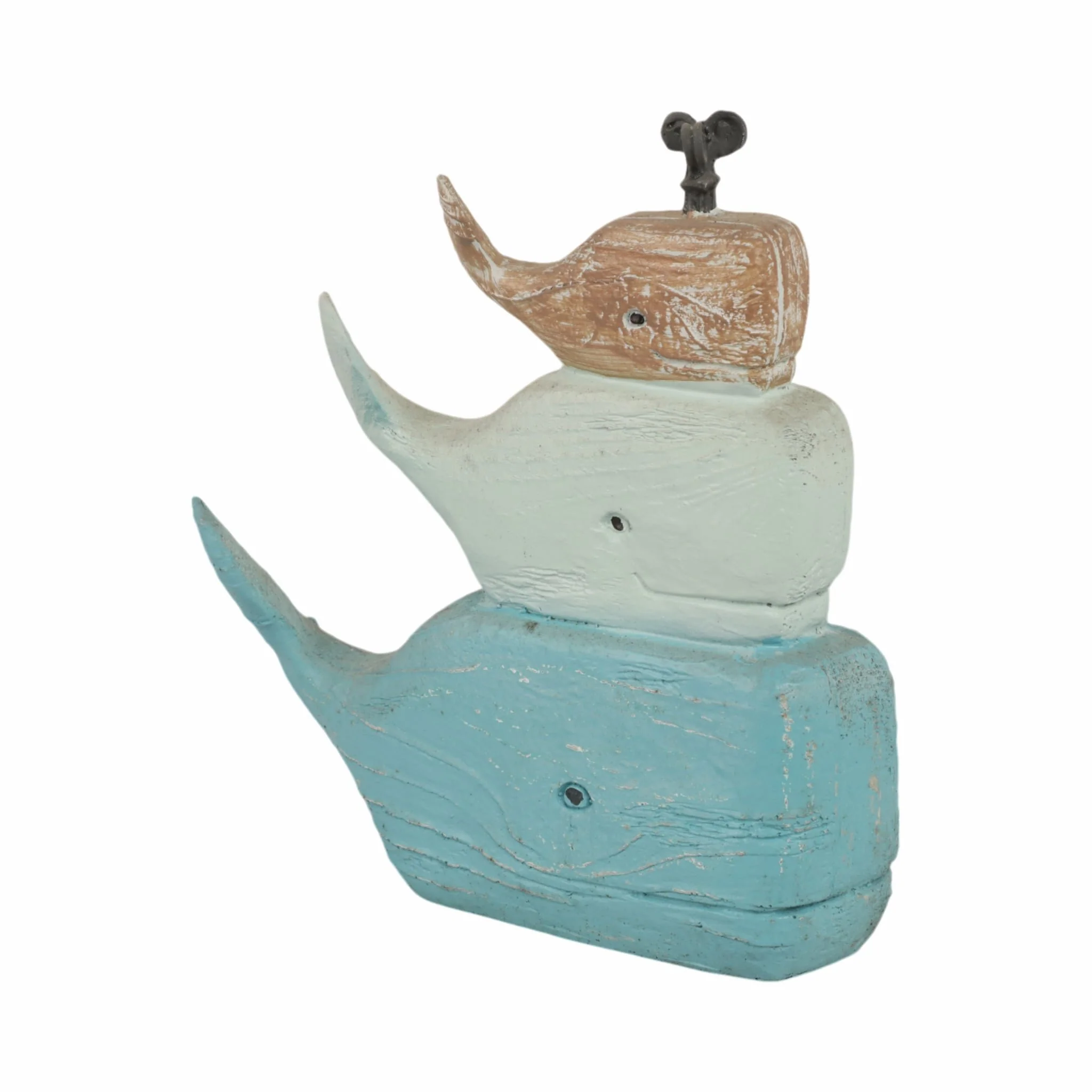 9" Stack Of 3 Whales, Multi - Image 2